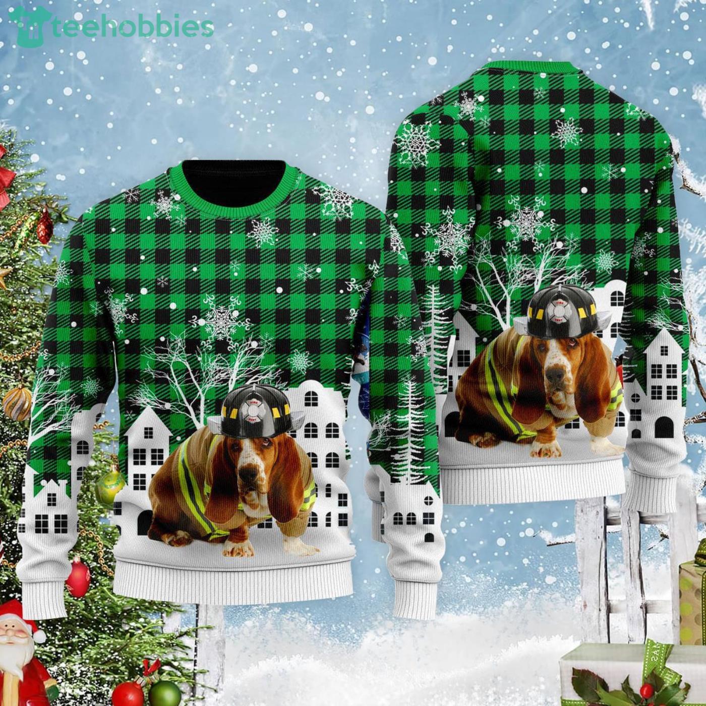 Basset hound 2025 christmas sweater