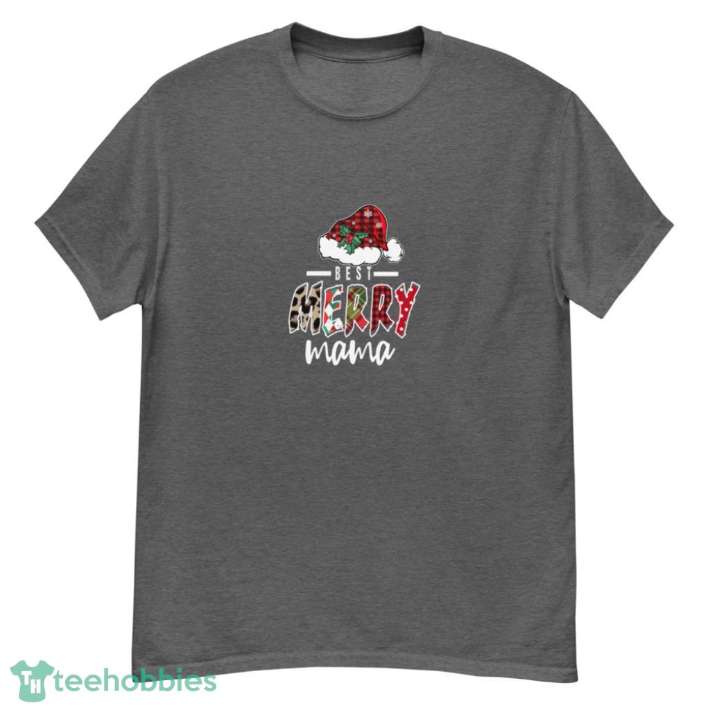 Best Merry Mama Leopard Christmas Xmas Family Christmas Shirt - G500 Men’s Classic T-Shirt-1