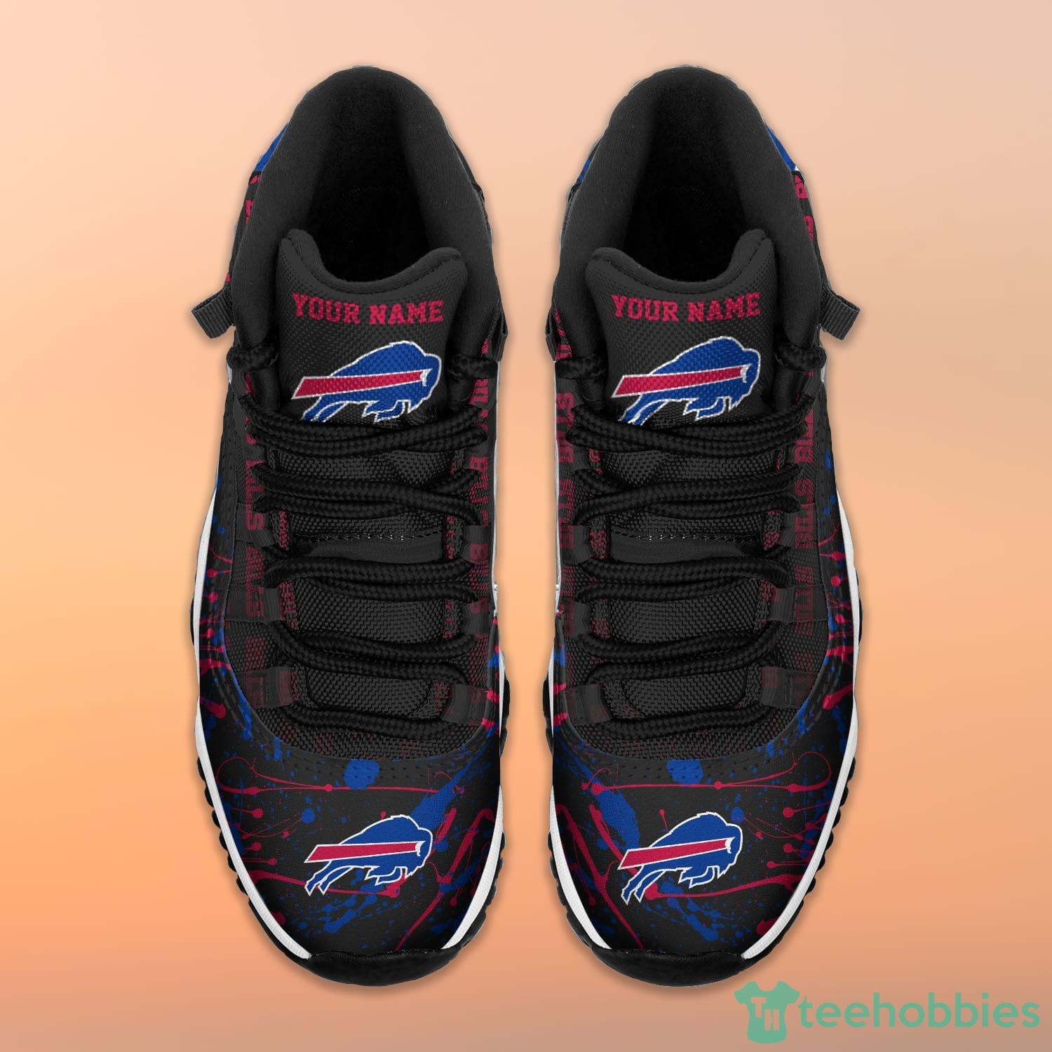 Buffalo Bills NFL Custom Name Air Jordan 11 Sneakers Shoes For