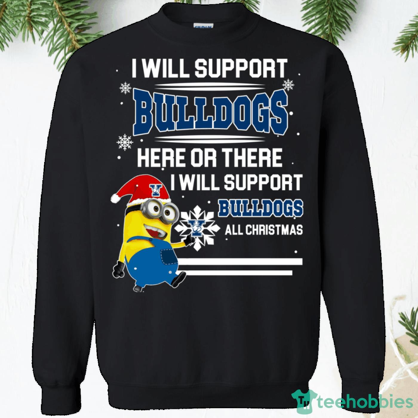Bulldogs Minion Christmas Sweatshirt Product Photo 1