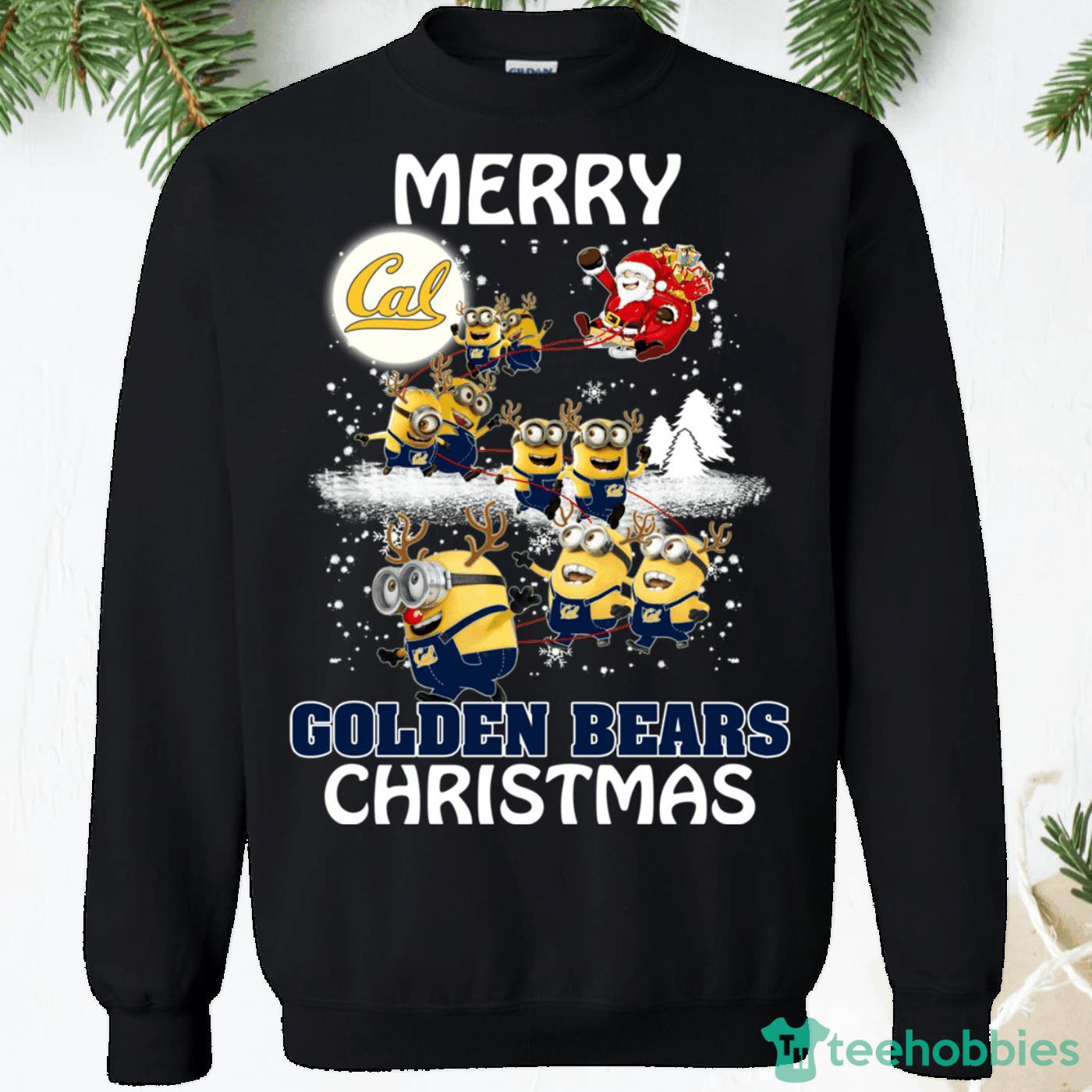 California Golden Bears Minions Santa Claus Christmas Sweatshirt Product Photo 1