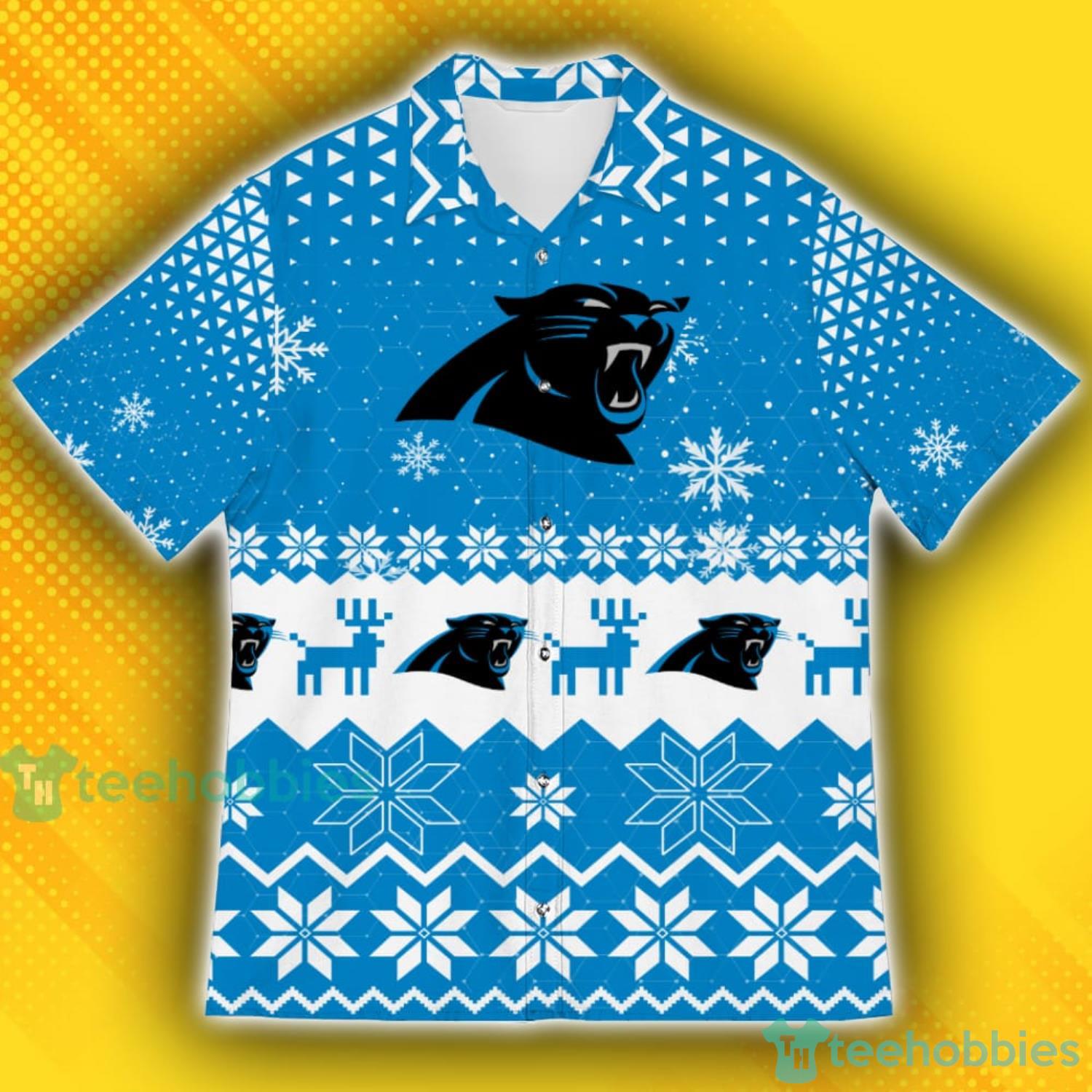 Carolina Panthers Ugly Patches Christmas Sweater NEW All Sizes