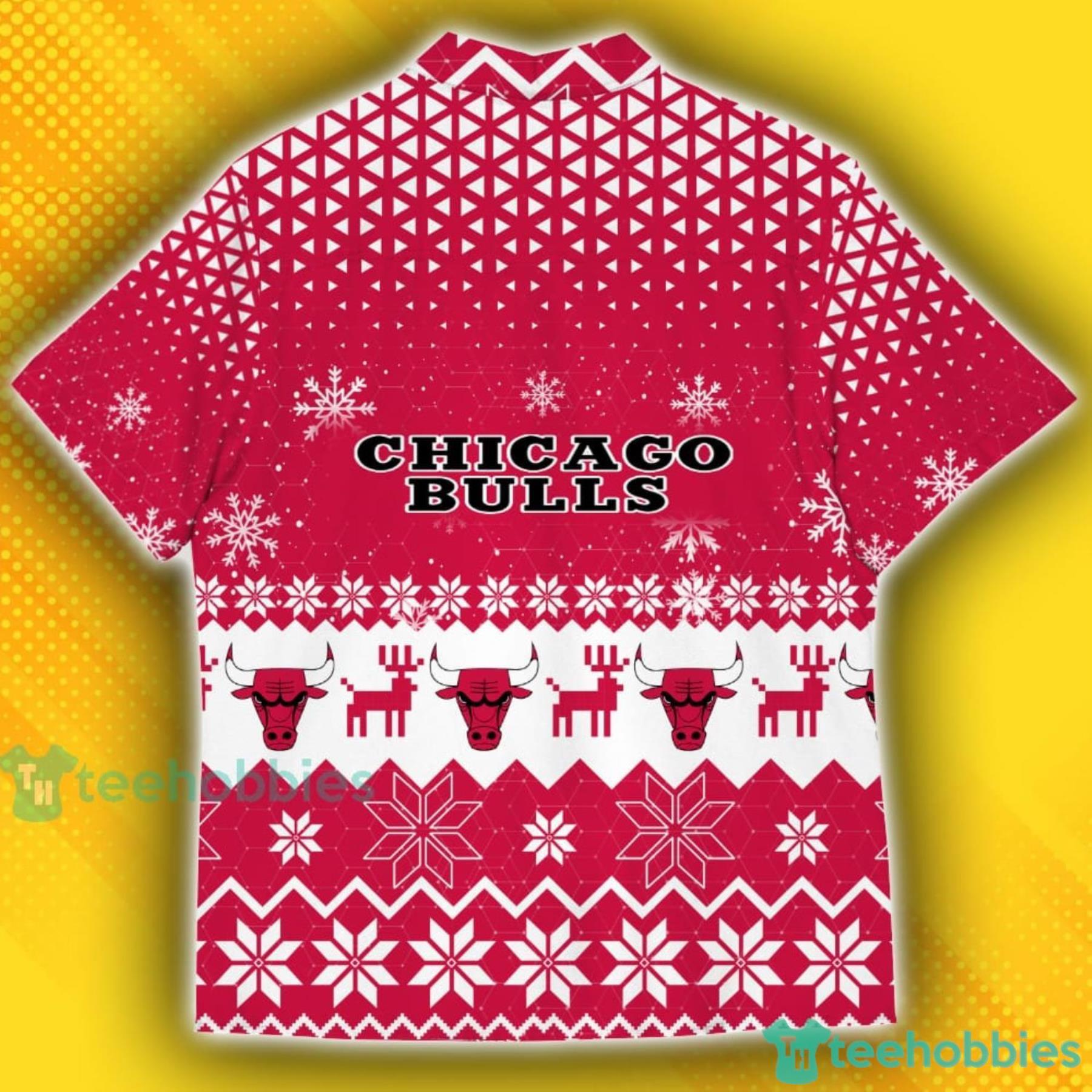 Chicago Bulls New Trends Custom Name And Number Christmas Hawaiian Shirt -  Freedomdesign