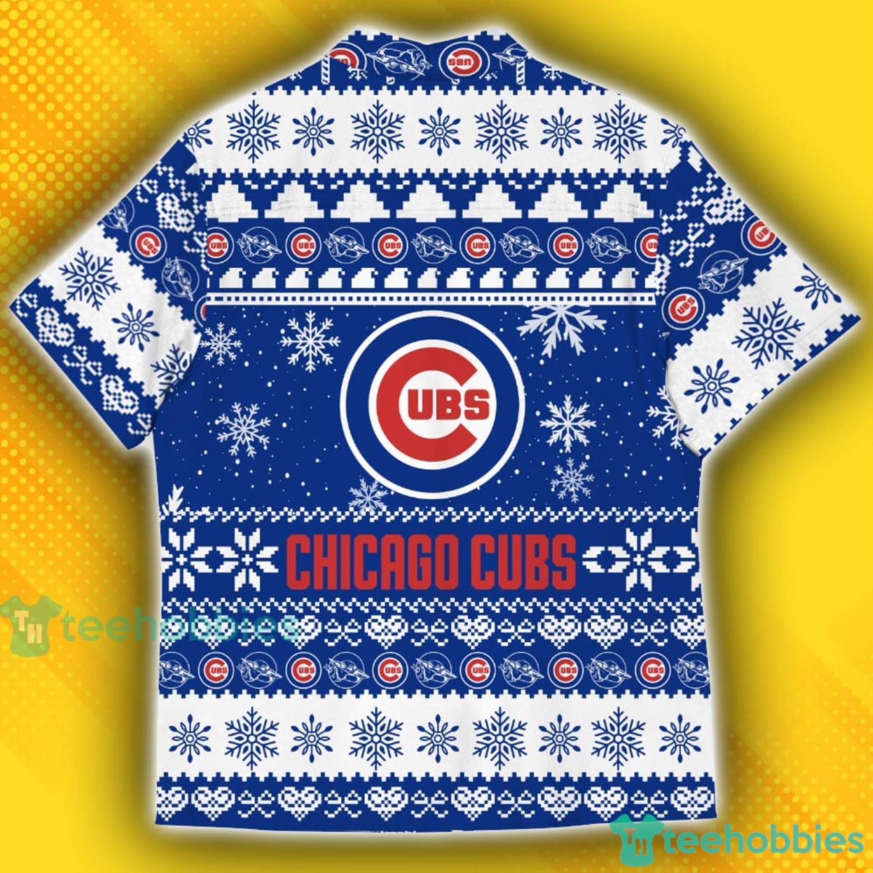 Chicago Cubs Baby Yoda Star Wars American Ugly Christmas Sweater Pattern  Hawaiian Shirt