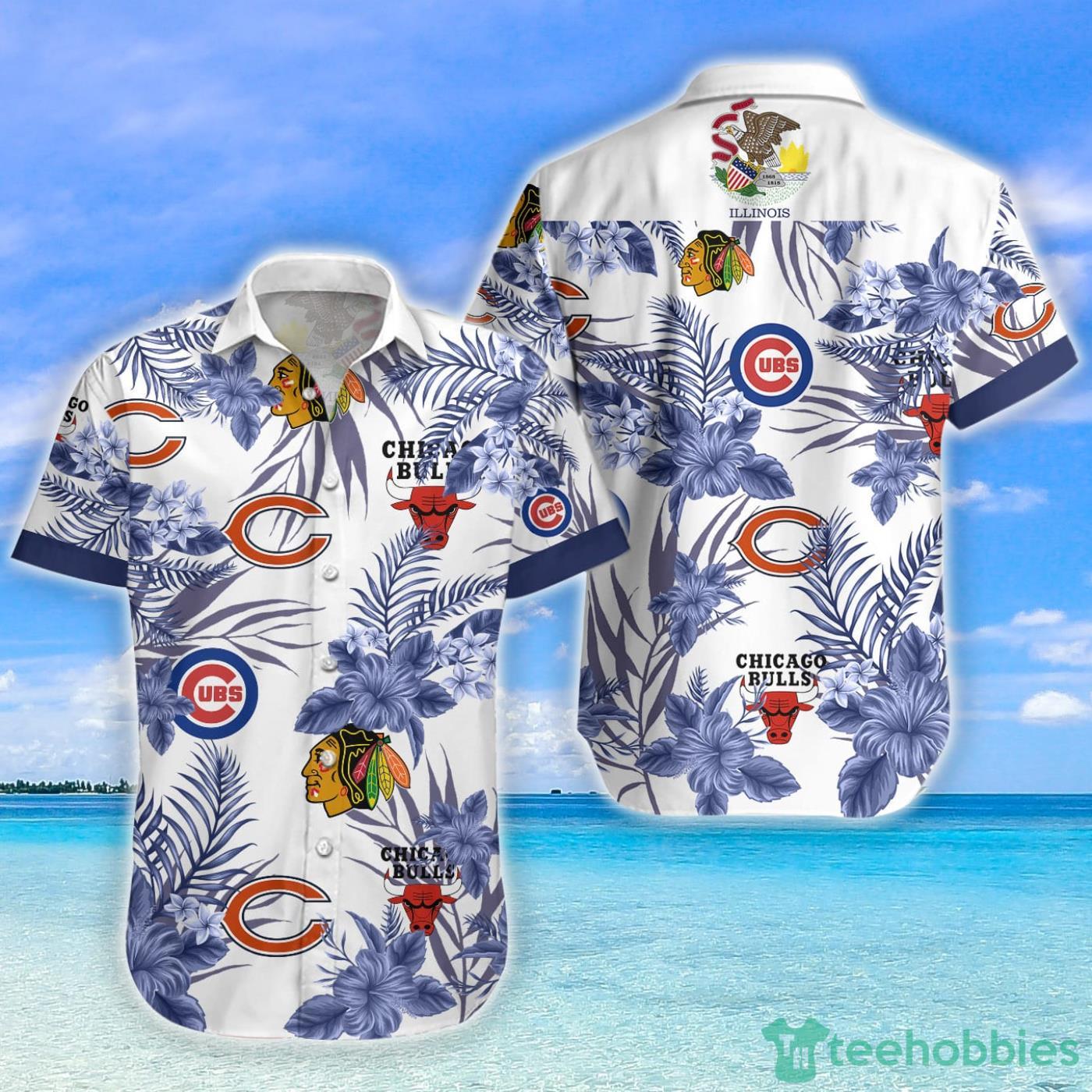 Chicago Cubs Throwback Threads Hawaiian Shirt - Tagotee