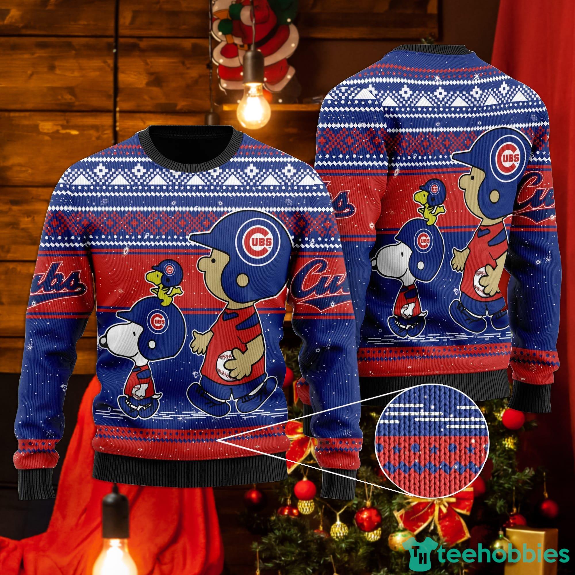 MLB Chicago Cubs Pub Dog Christmas Ugly 3D Sweater For Men And Women Gift  Ugly Christmas - Banantees