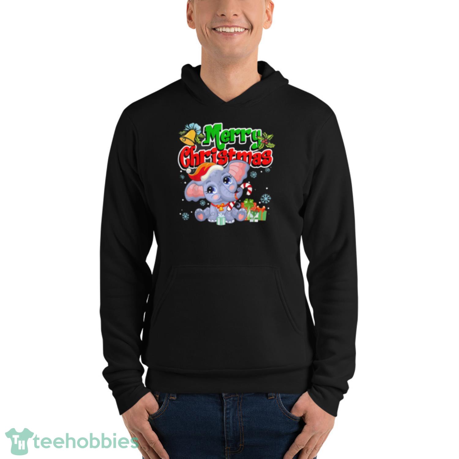 Christmas Elephant Sweet Christmas Animals Shirt - Unisex Fleece Pullover Hoodie Christmas Elephant Sweet Christmas Animals Shirt - Unisex Fleece Pullover Hoodie