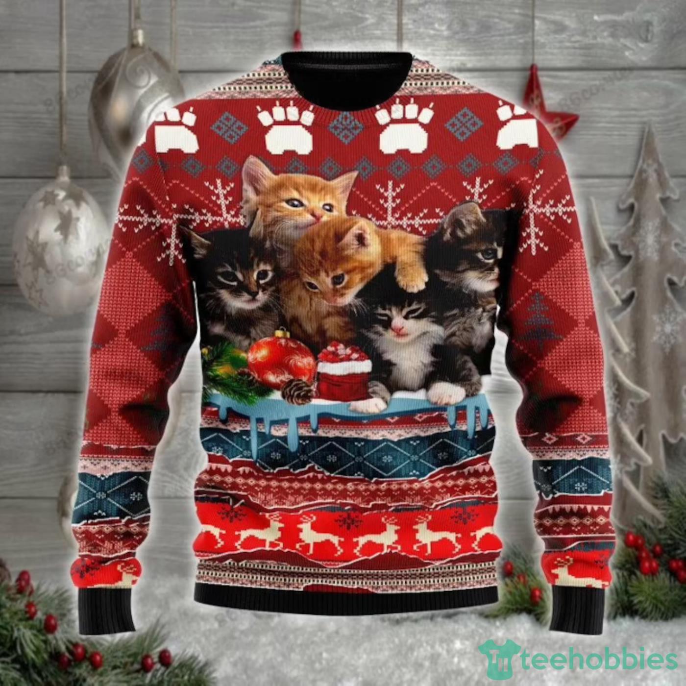 Christmas 2025 kitty sweater