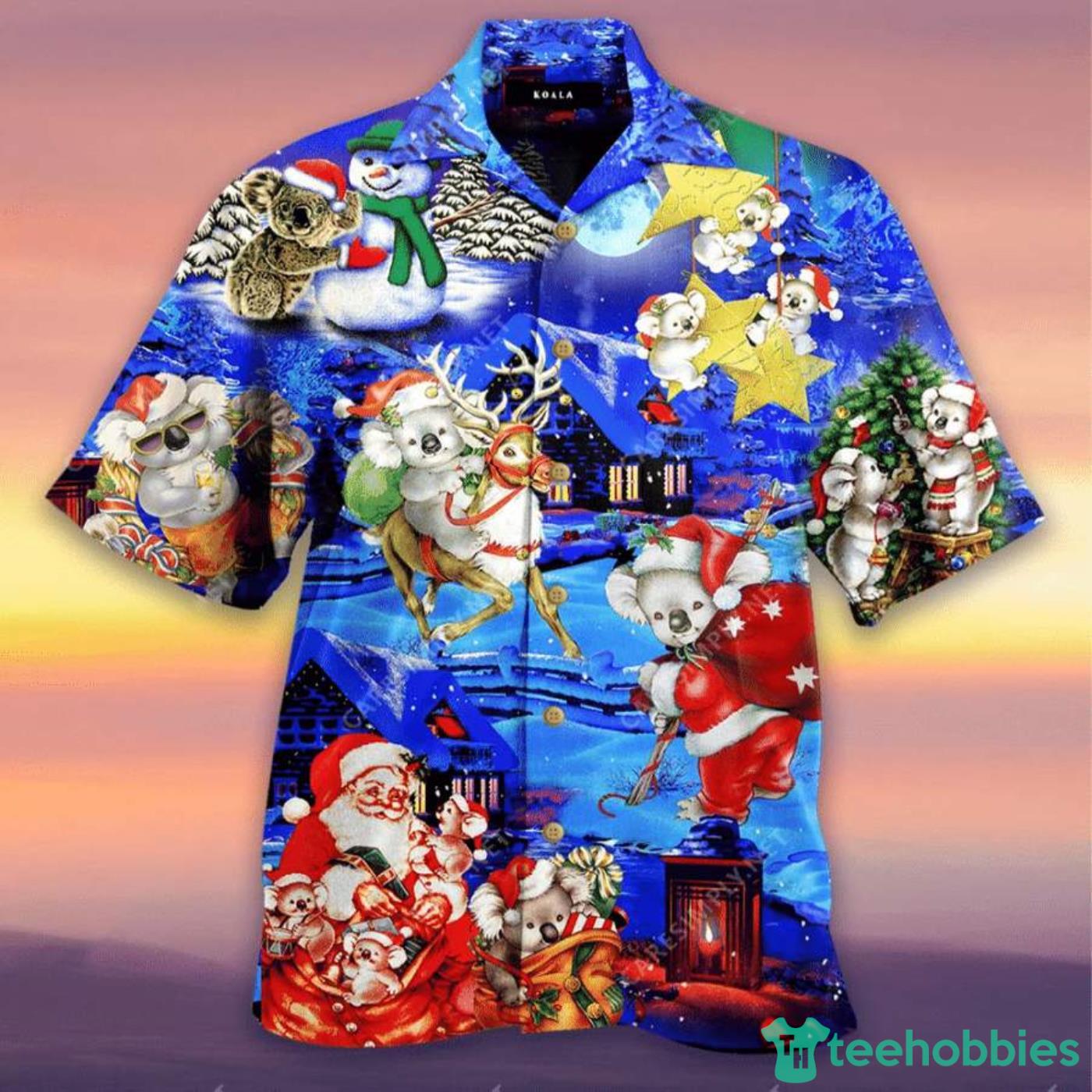 Christmas Santa Cute Koala Christmas Hawaiian Shirt Product Photo 1