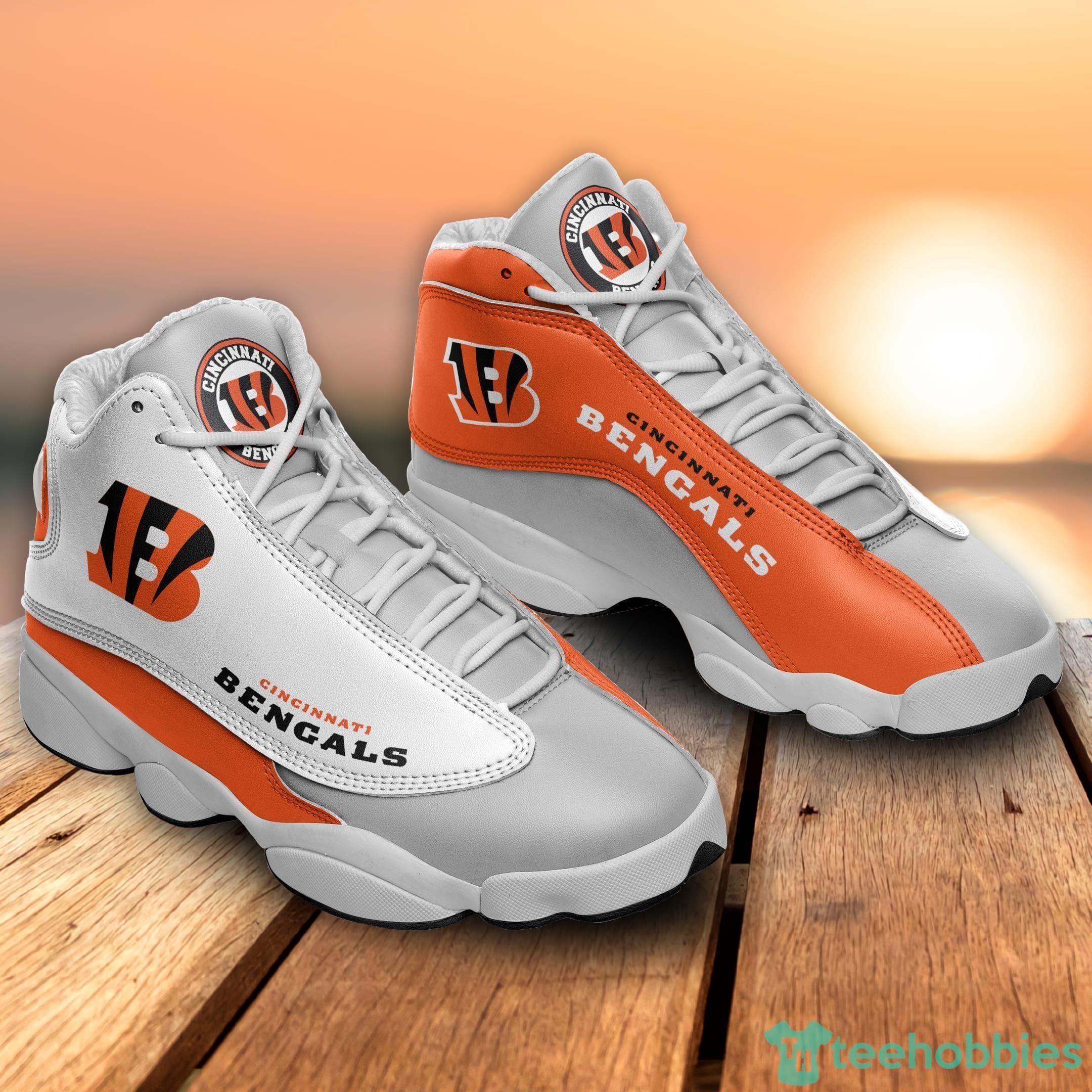 Cincinnati Bengals Air Jordan Hightop Shoes - Freedomdesign