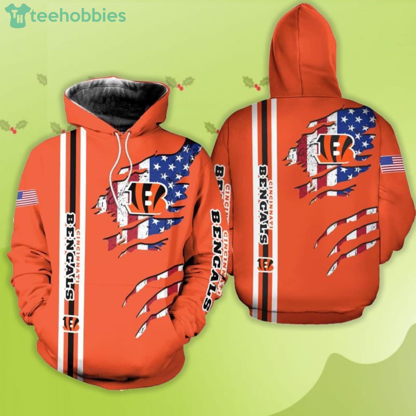 Merry Christmas Season Cincinnati Bengals Snoopy 3D Hoodie Cute Christmas  Gift For Men And Women