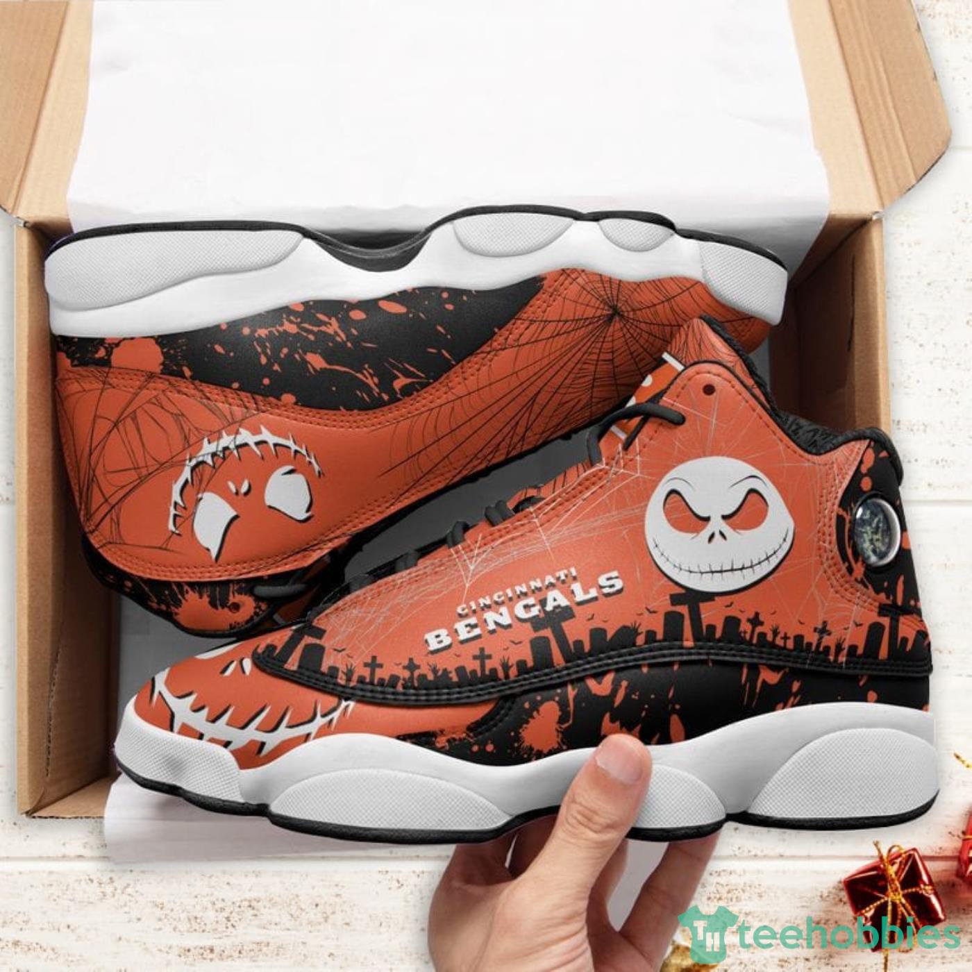 Cincinnati Bengals Air Jordan Hightop Shoes - Freedomdesign