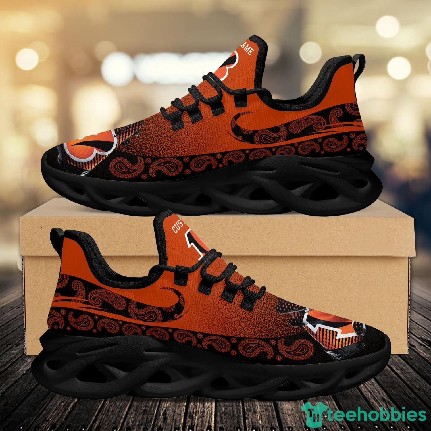 Cincinnati Bengals Custom Name Max Soul Sneaker Shoes