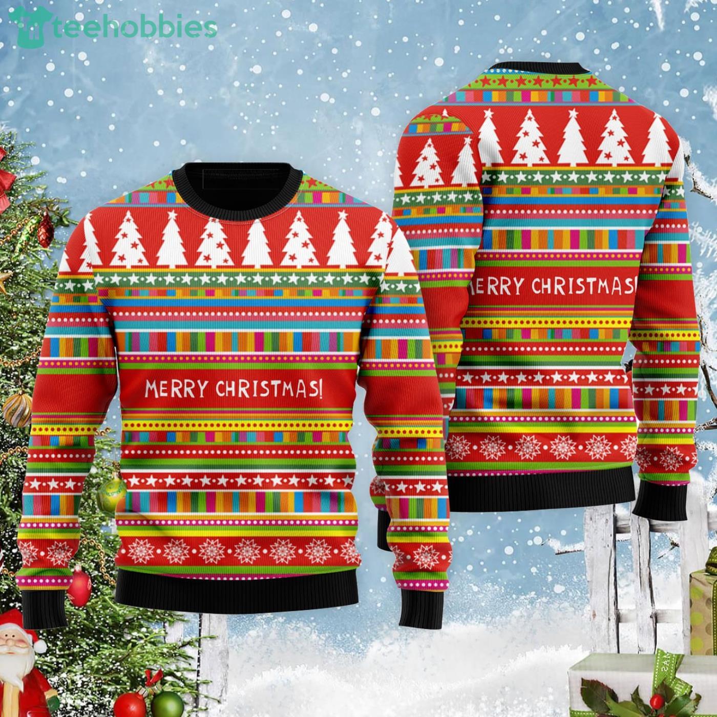 Chicago Bears Christmas Funny Santa Claus Pattern Ugly Christmas Sweater  Christmas Gift For Family - YesItCustom