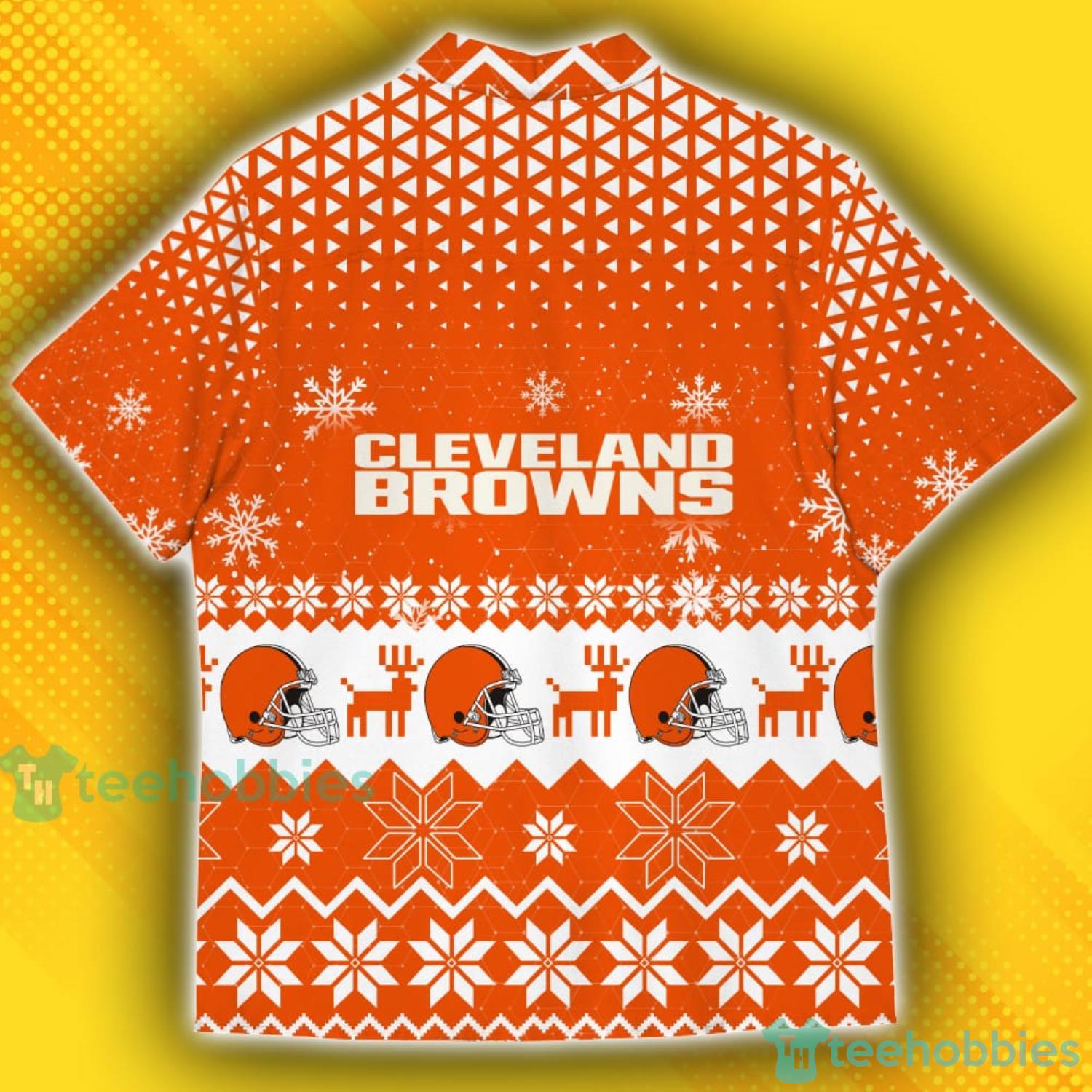 Cleveland Browns American Ugly Christmas Sweater Pattern Hawaiian Shirt Product Photo 3 Cleveland Browns American Ugly Christmas Sweater Pattern Hawaiian Shirt Product Photo 3