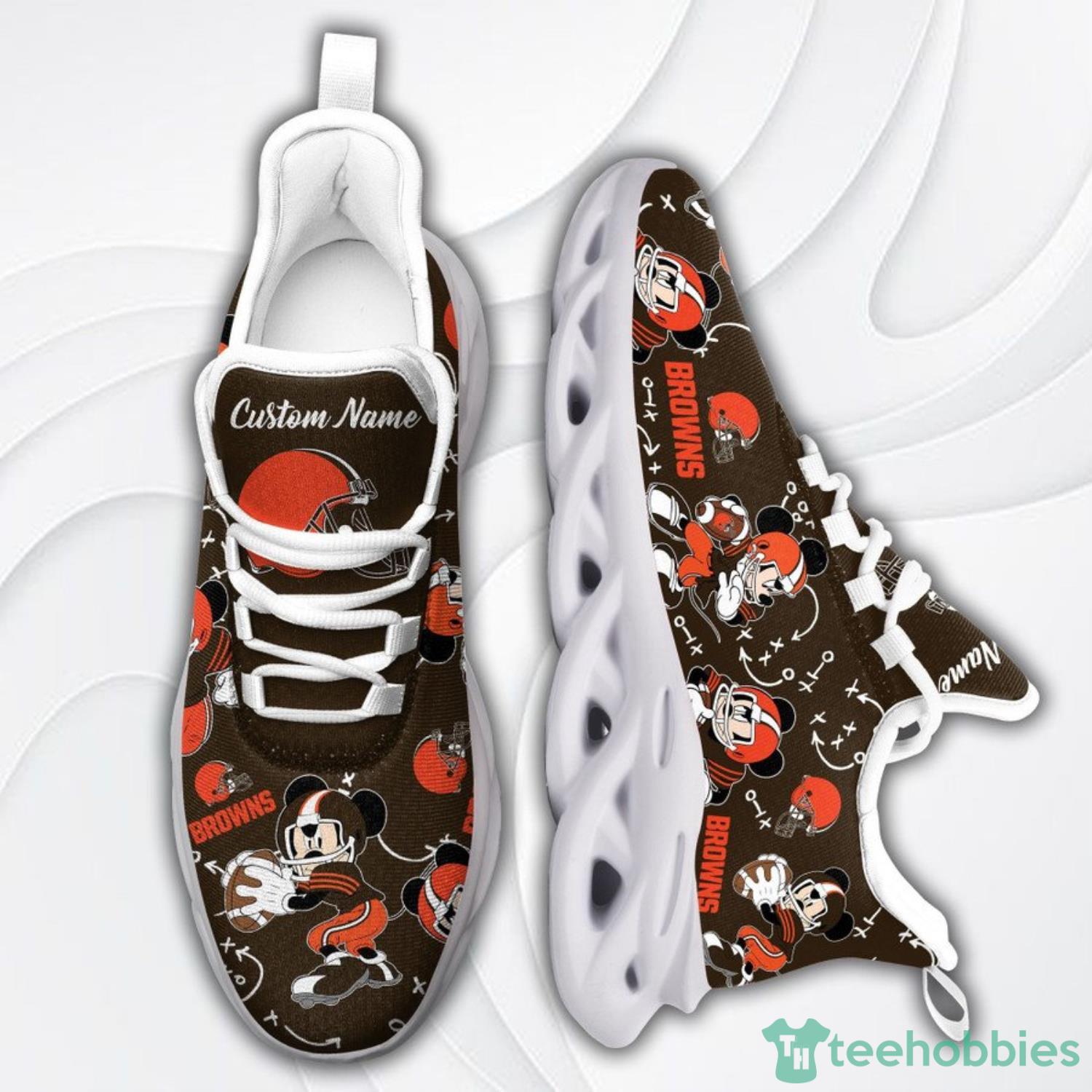 NFL Cleveland Browns Running Sneakers Custom Name Max Soul Shoes