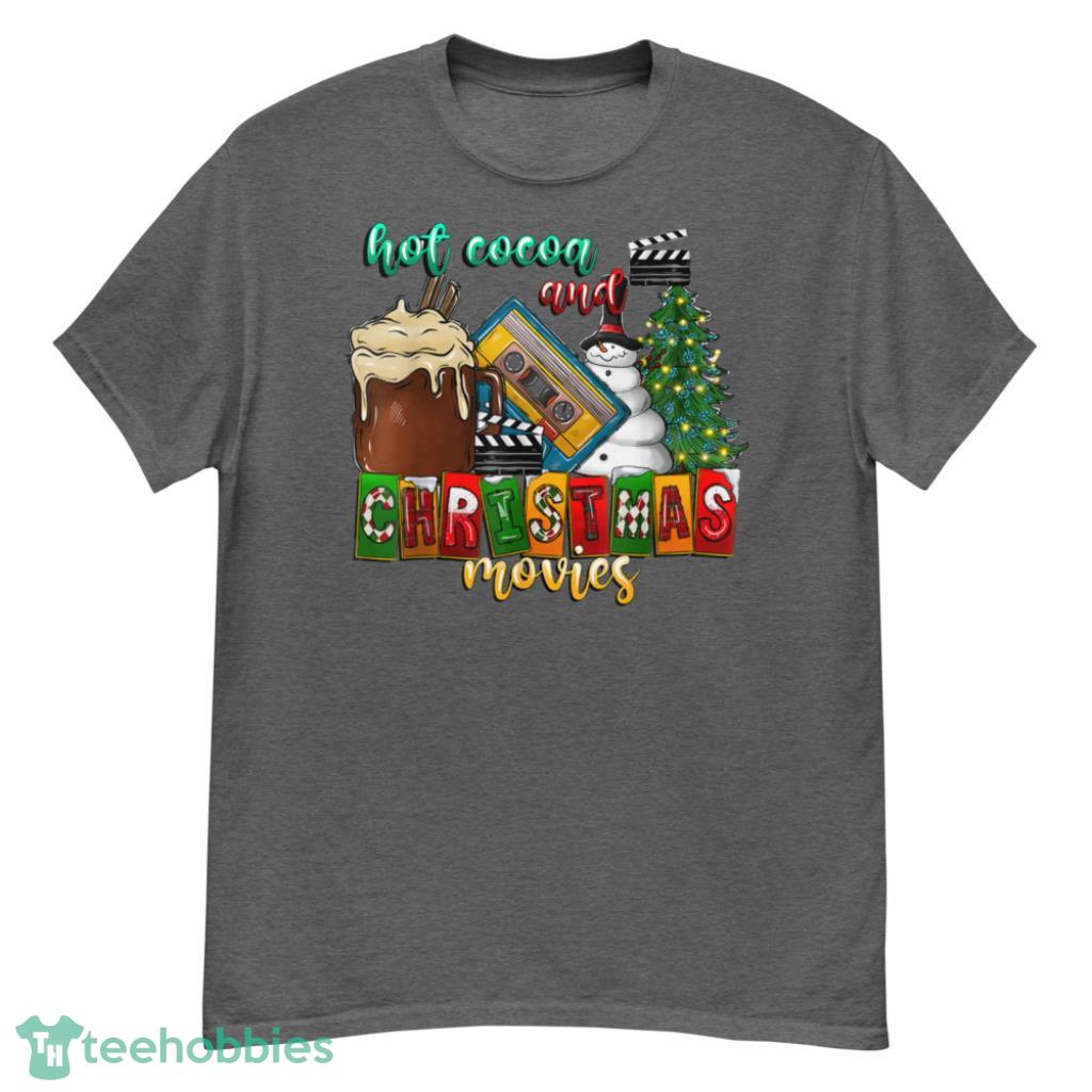Cocoa And Christmas Movies Merry Christmas Western Christmas Shirt - G500 Men’s Classic T-Shirt-1