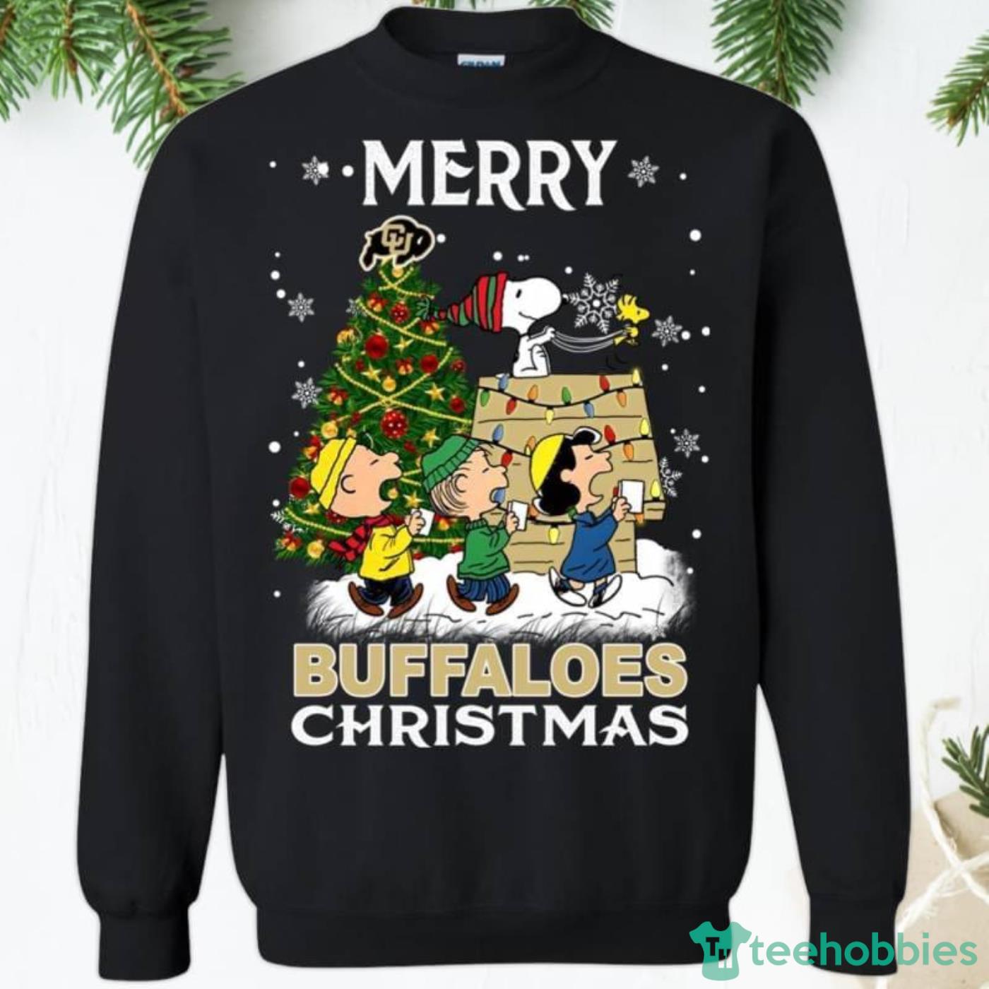 Colorado Buffaloes Snoopy And Friends Merry Christmas Funny Gift Sweatshirt Product Photo 1 Colorado Buffaloes Snoopy And Friends Merry Christmas Funny Gift Sweatshirt Product Photo 1