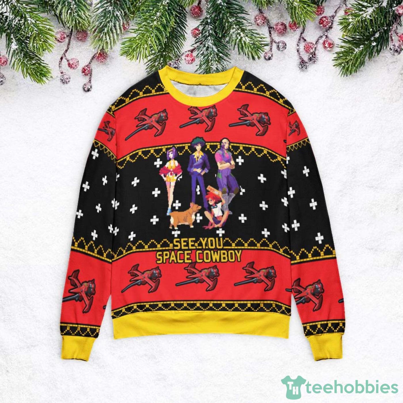 Cowboy Bebop See You Space Cowboy Christmas Gift Ugly Christmas Sweater Product Photo 1