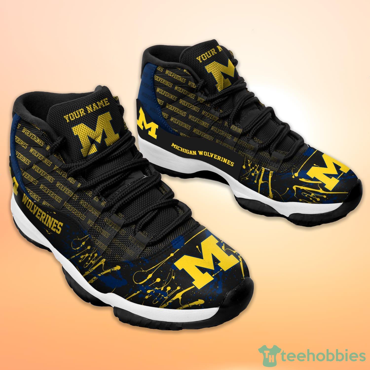 NCAA Michigan Wolverines Custom Name Hey Dude Shoes 01 M7