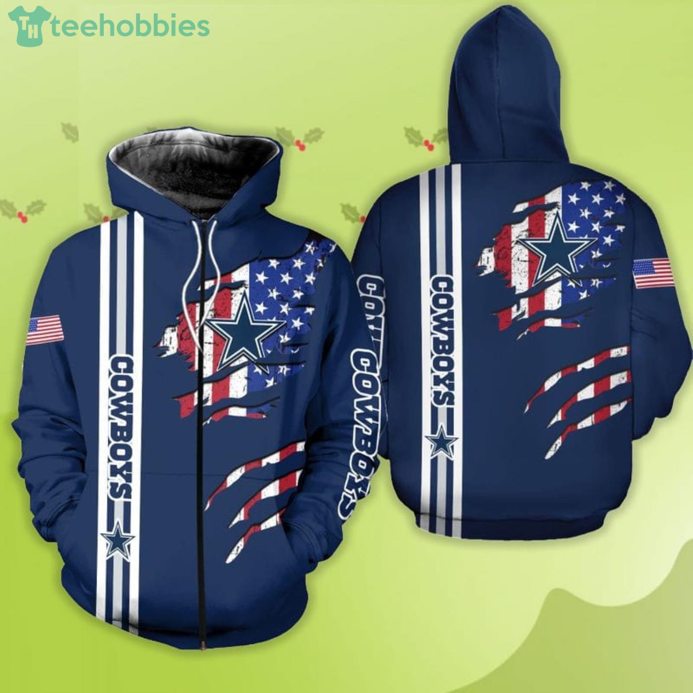 Personalized Dallas Cowboys America's Team Retro 3D Hoodie - Teexpace