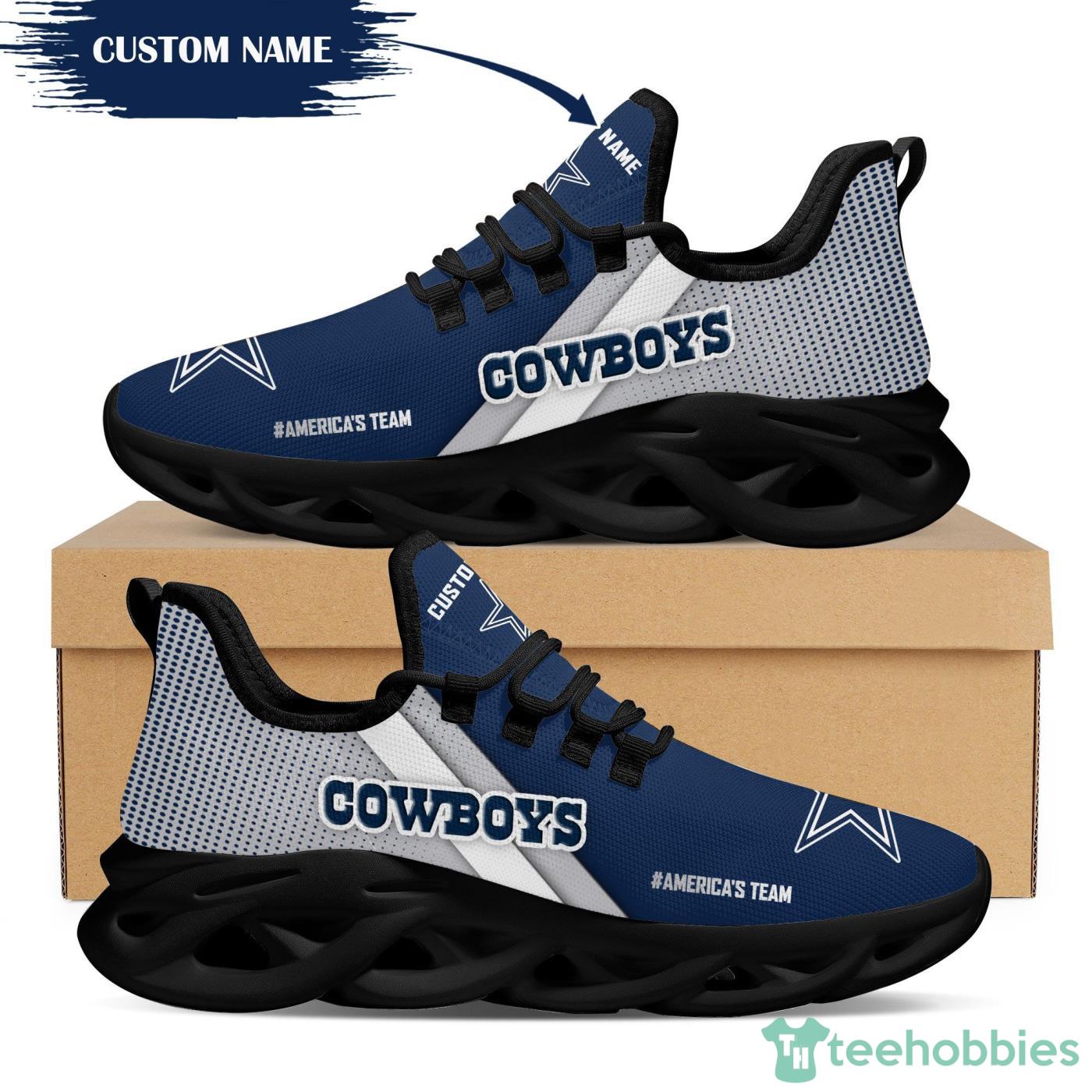 NFL Dallas Cowboys Team Personalized Name Max Soul Sneakers Men Women Shoes  - Banantees