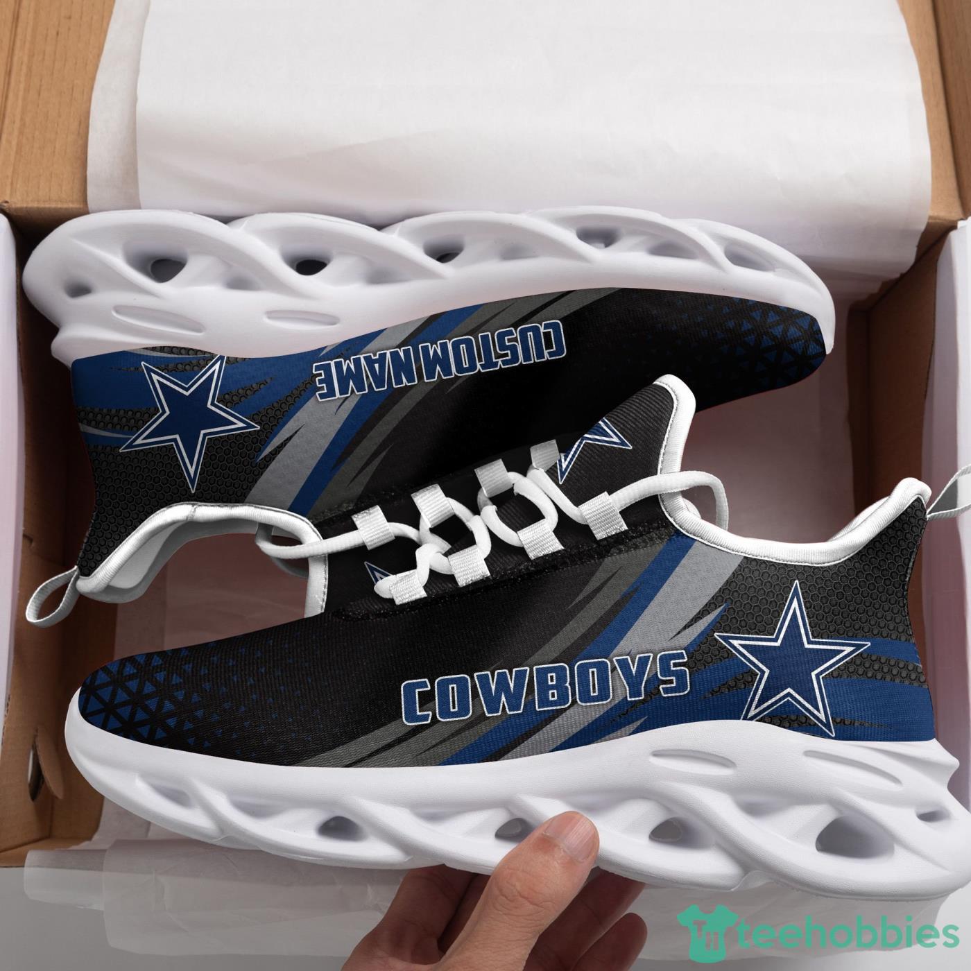 Dallas Cowboys Logo Triangle Running Sneaker Max Soul Shoes Gift For Men  And Women - YesItCustom