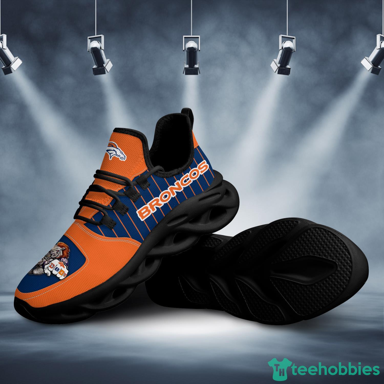 Denver Broncos NFL Striped Style Special Max Soul Shoes Running Sneakers  For Men And Women - YesItCustom