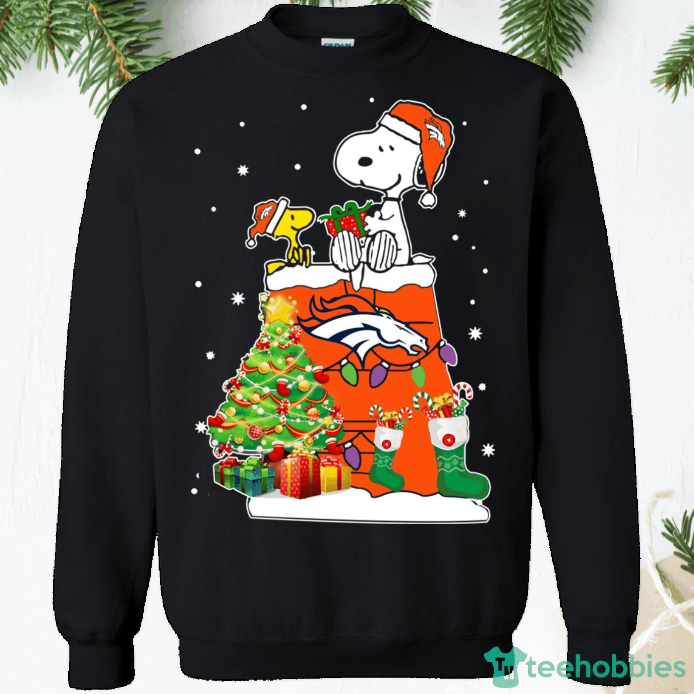 Denver Broncos: Players Christmas Tree T-Shirt - TeeNaviSport