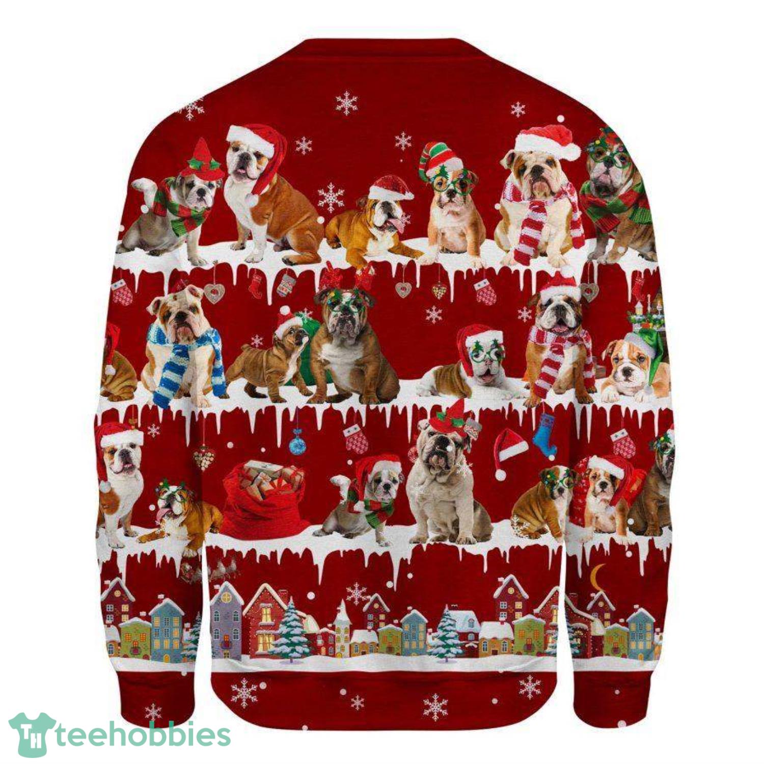 English bulldog hotsell ugly christmas sweater