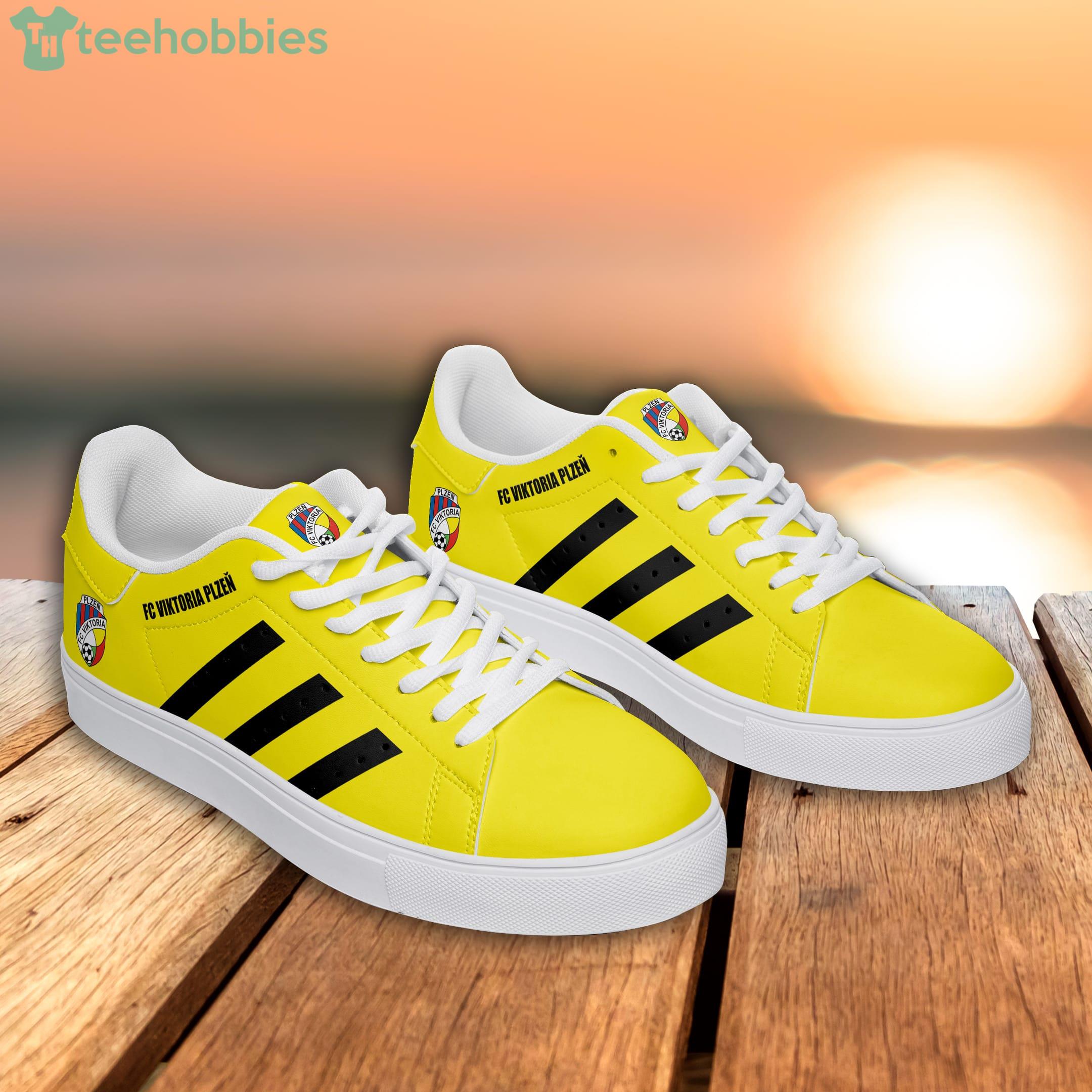 Fc Viktoria Plzen Yellow Stan Smith Low Top Skate Shoes Product Photo 3 Fc Viktoria Plzen Yellow Stan Smith Low Top Skate Shoes Product Photo 3