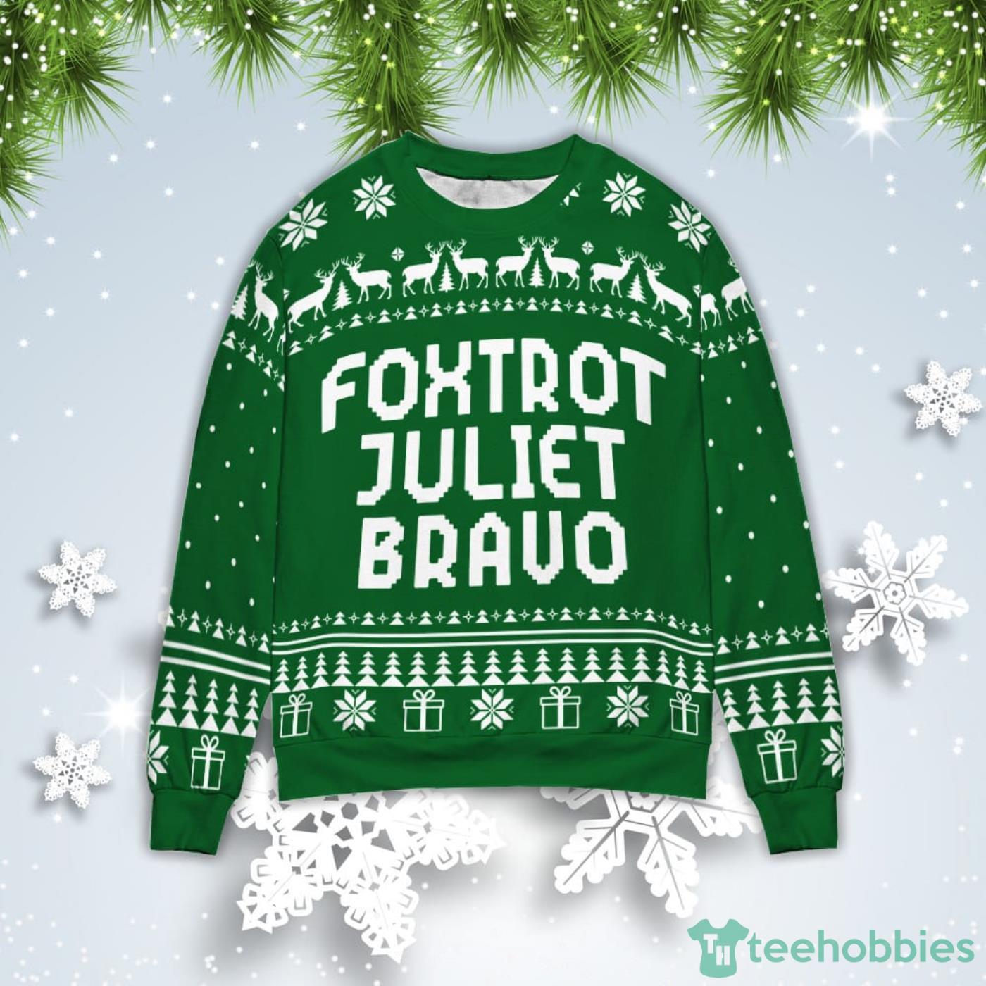 FJB Foxtrot Juliet Bravo Christmas Gift Ugly Christmas Sweater Product Photo 1