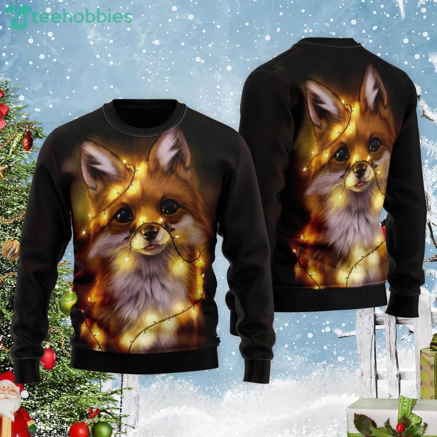 Fox ugly 2024 christmas sweater