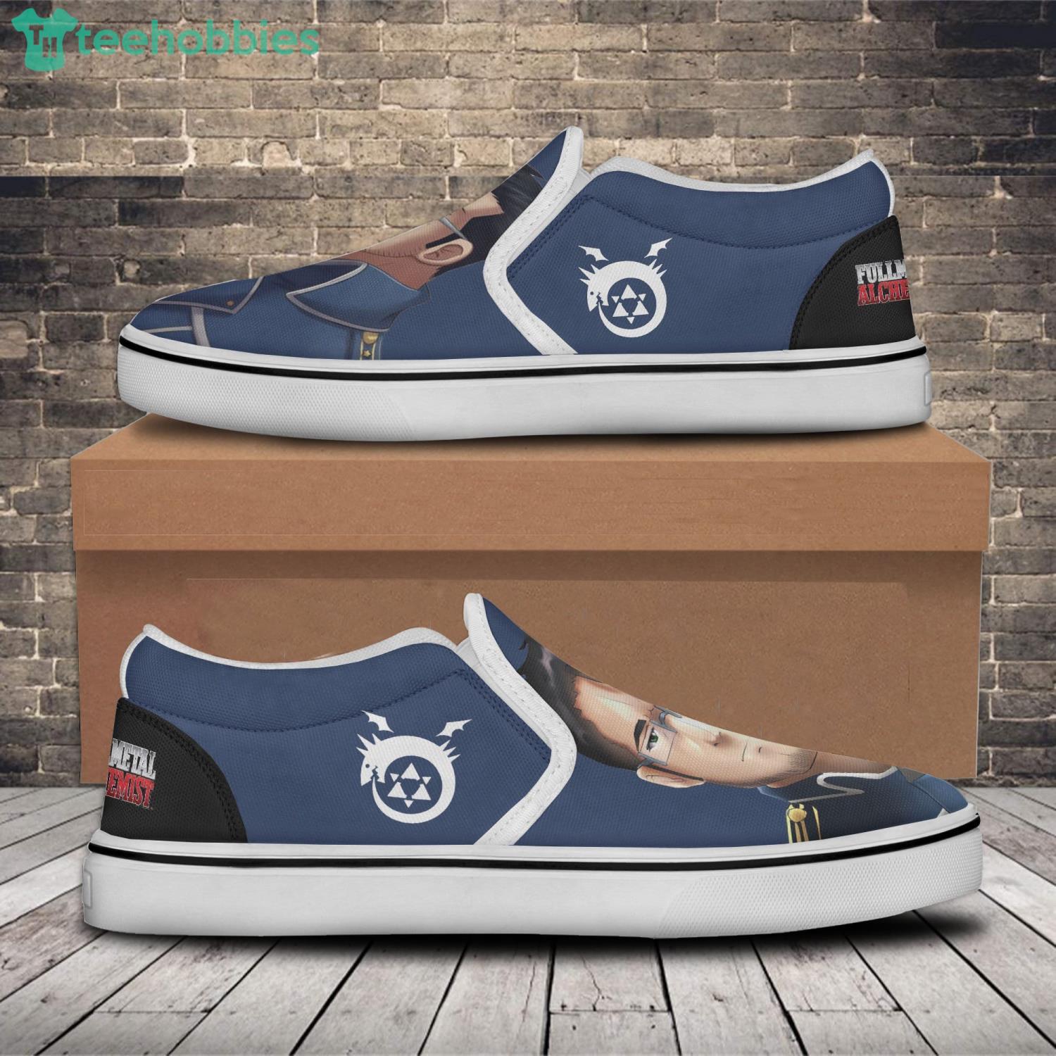 Fullmetal Alchemist Maes Hughes Shoes Custom Anime Slip On Shoes image Fullmetal Alchemist Maes Hughes Shoes Custom Anime Slip On Shoes Product Photo 2