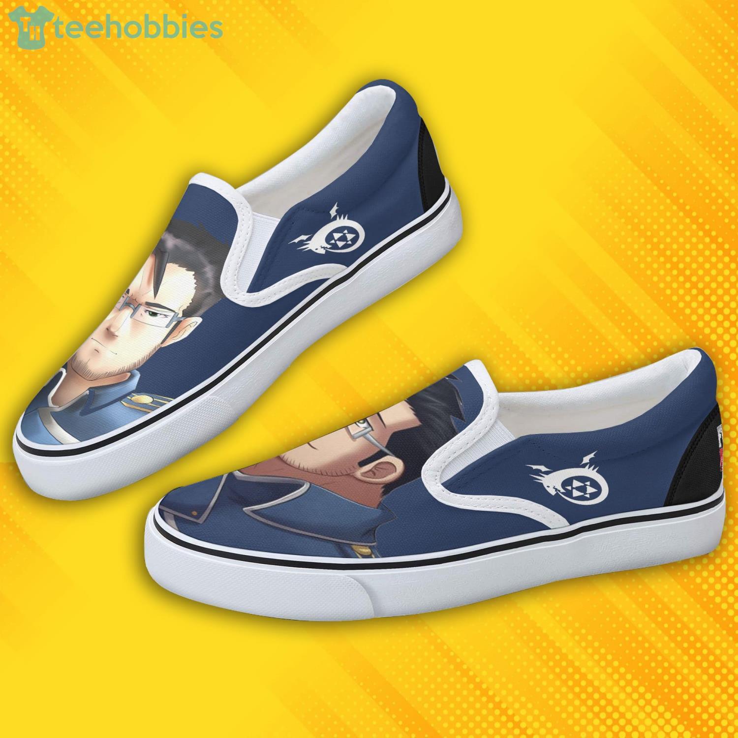Fullmetal Alchemist Maes Hughes Shoes Custom Anime Slip On Shoes Product Photo 3 Fullmetal Alchemist Maes Hughes Shoes Custom Anime Slip On Shoes Product Photo 3