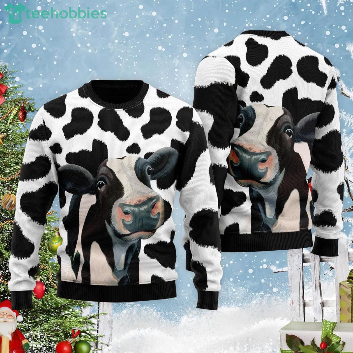 Christmas sweater hotsell with cow