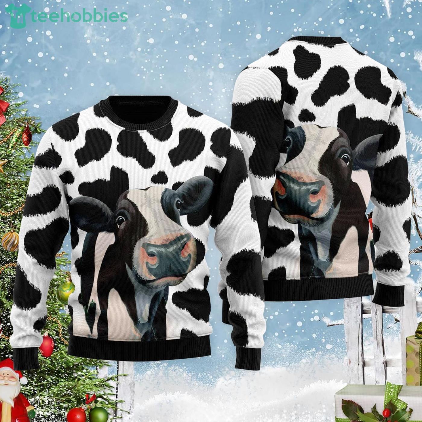 Christmas clearance cow sweater