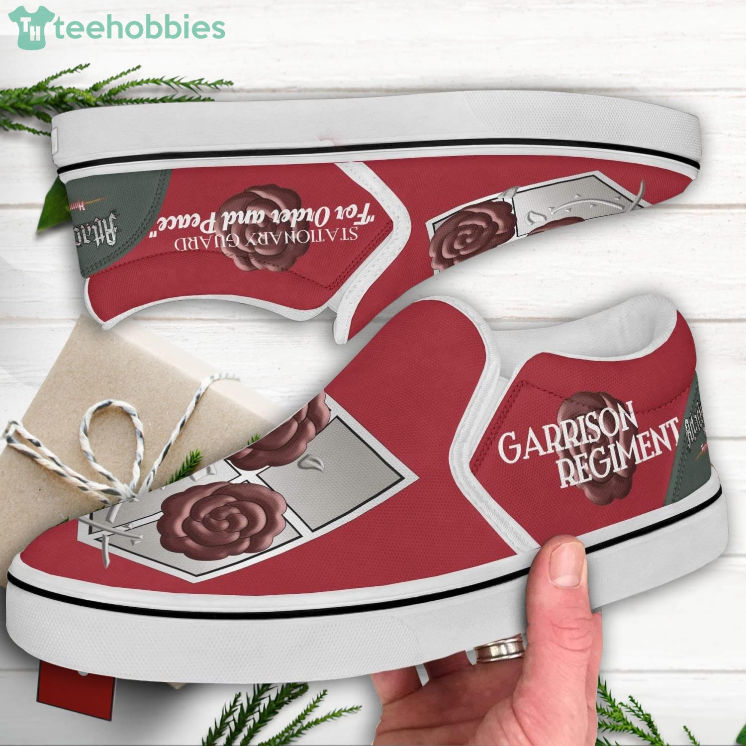 Garrison Regiment Custom Attack on Titan Anime Slip On Shoes Product Photo 4 Garrison Regiment Custom Attack on Titan Anime Slip On Shoes Product Photo 4