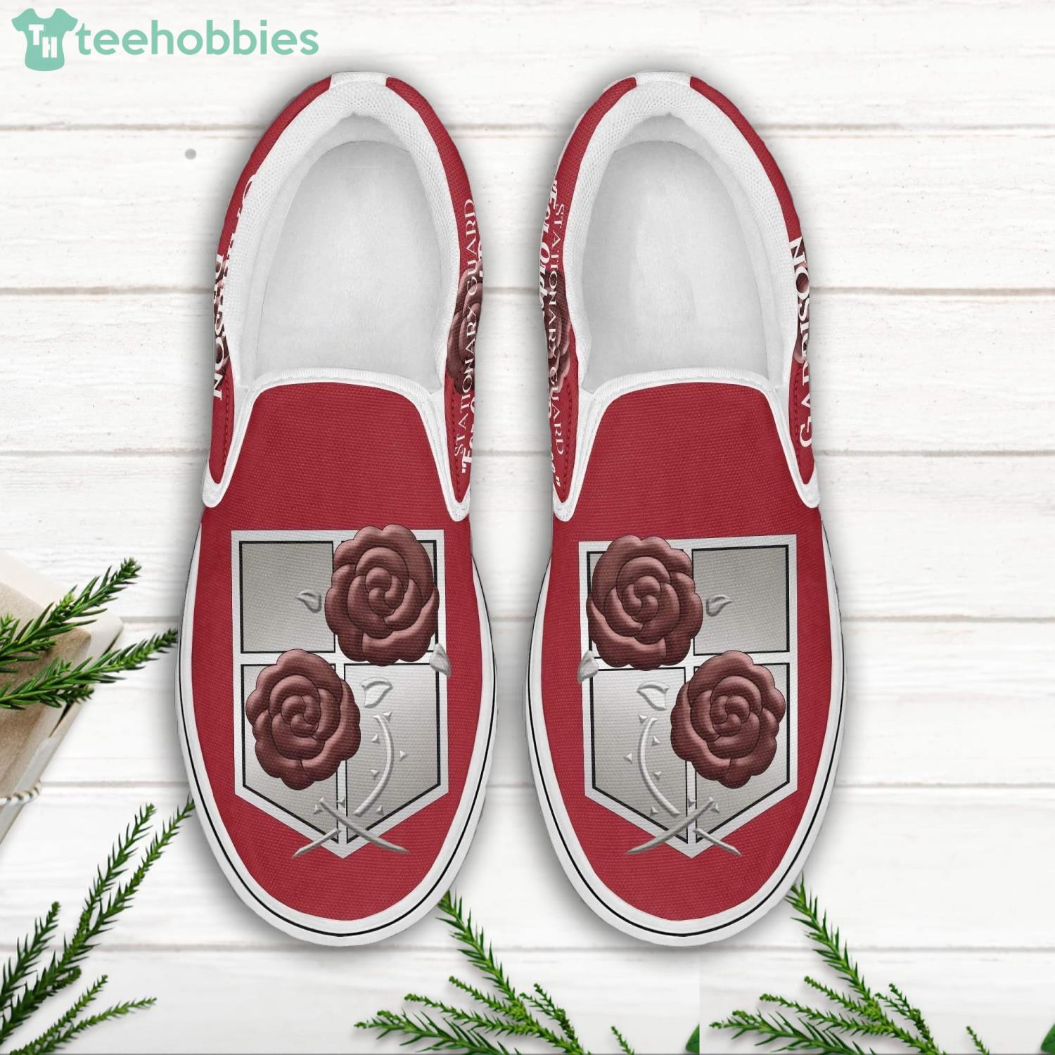 Garrison Regiment Custom Attack on Titan Anime Slip On Shoes Product Photo 1 Garrison Regiment Custom Attack on Titan Anime Slip On Shoes Product Photo 1