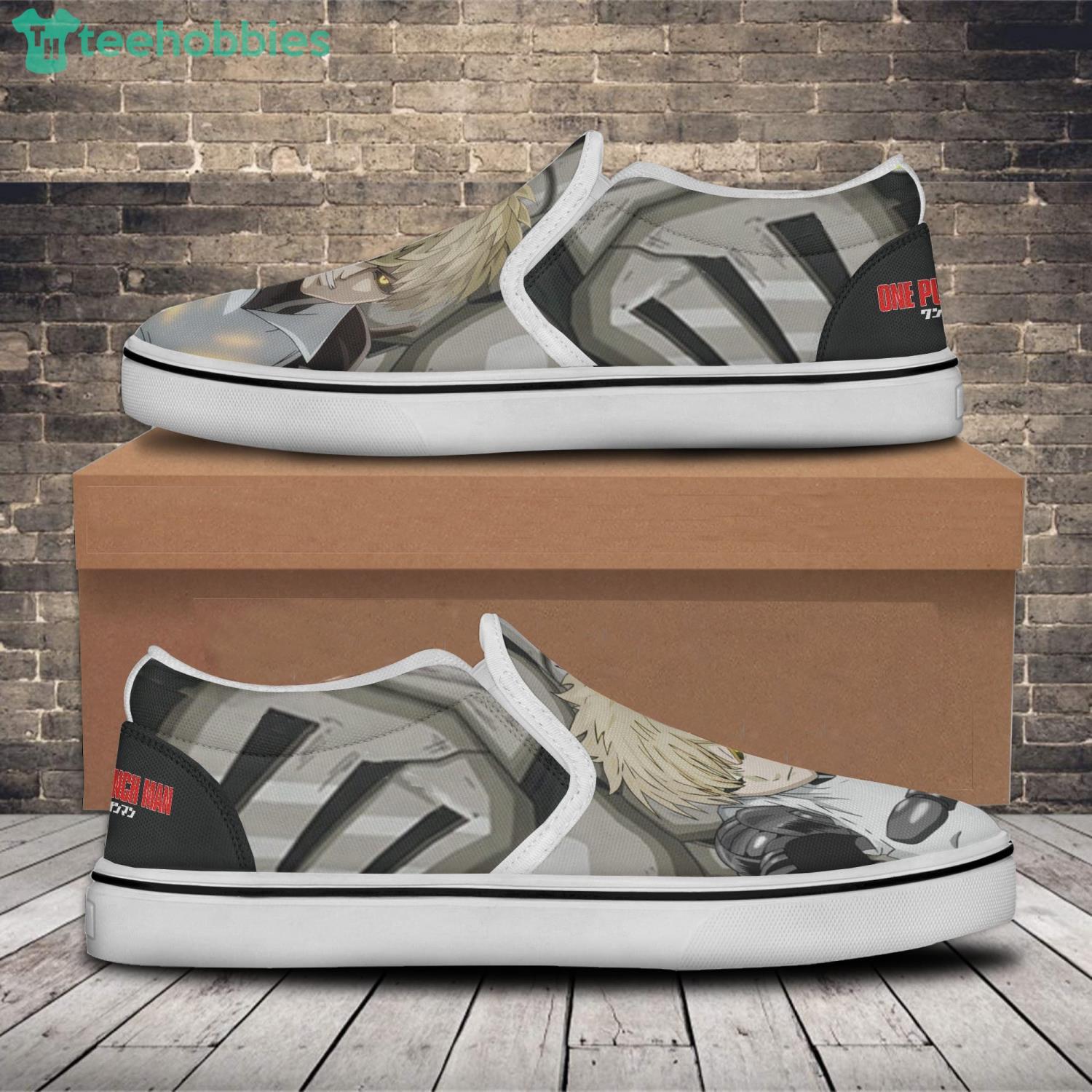 Genos Shoes Custom One Punch Man Anime Slip On Shoes image Genos Shoes Custom One Punch Man Anime Slip On Shoes Product Photo 2