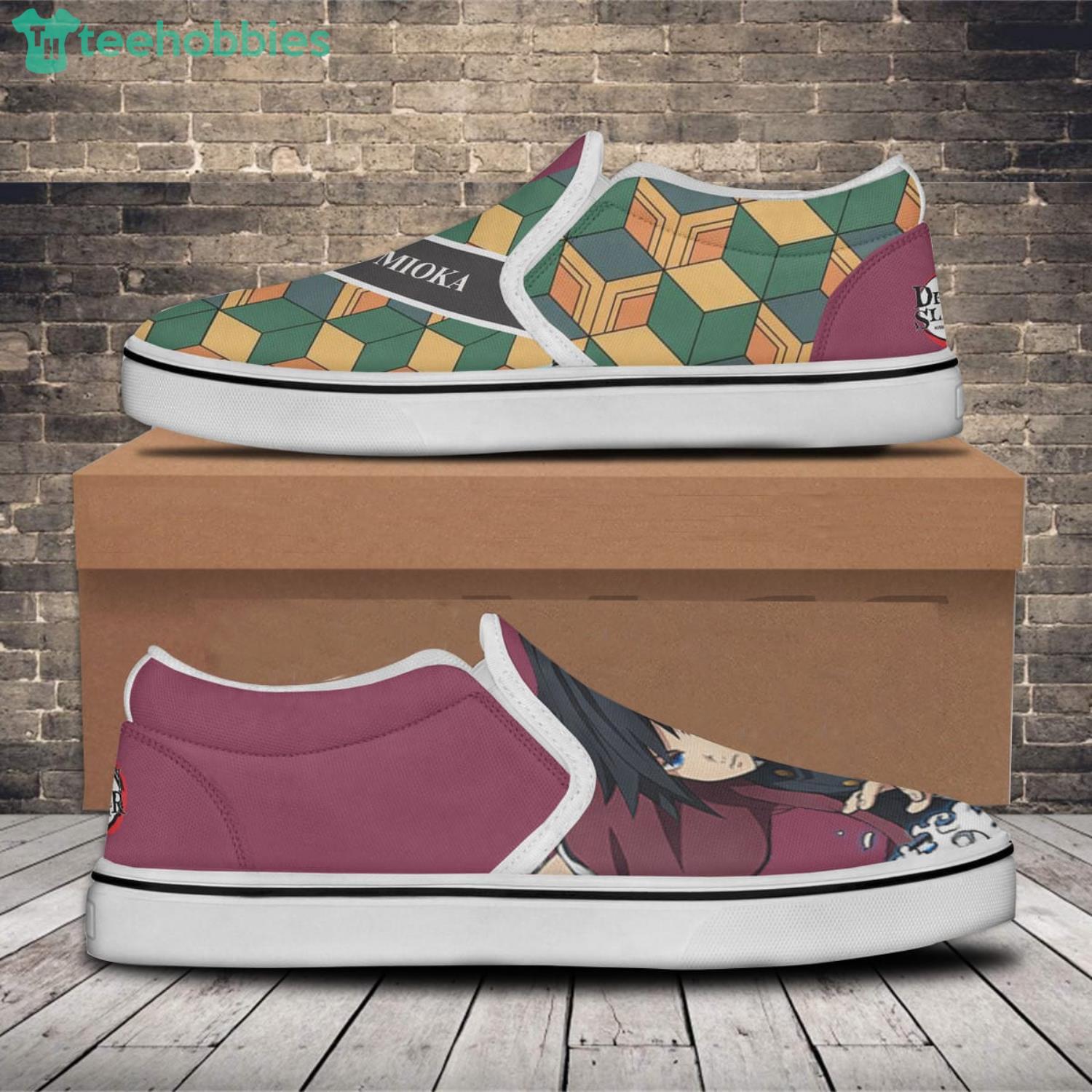 Demon Slayer Anime Shoes Custom Hand Painted Shoes Anime Demon