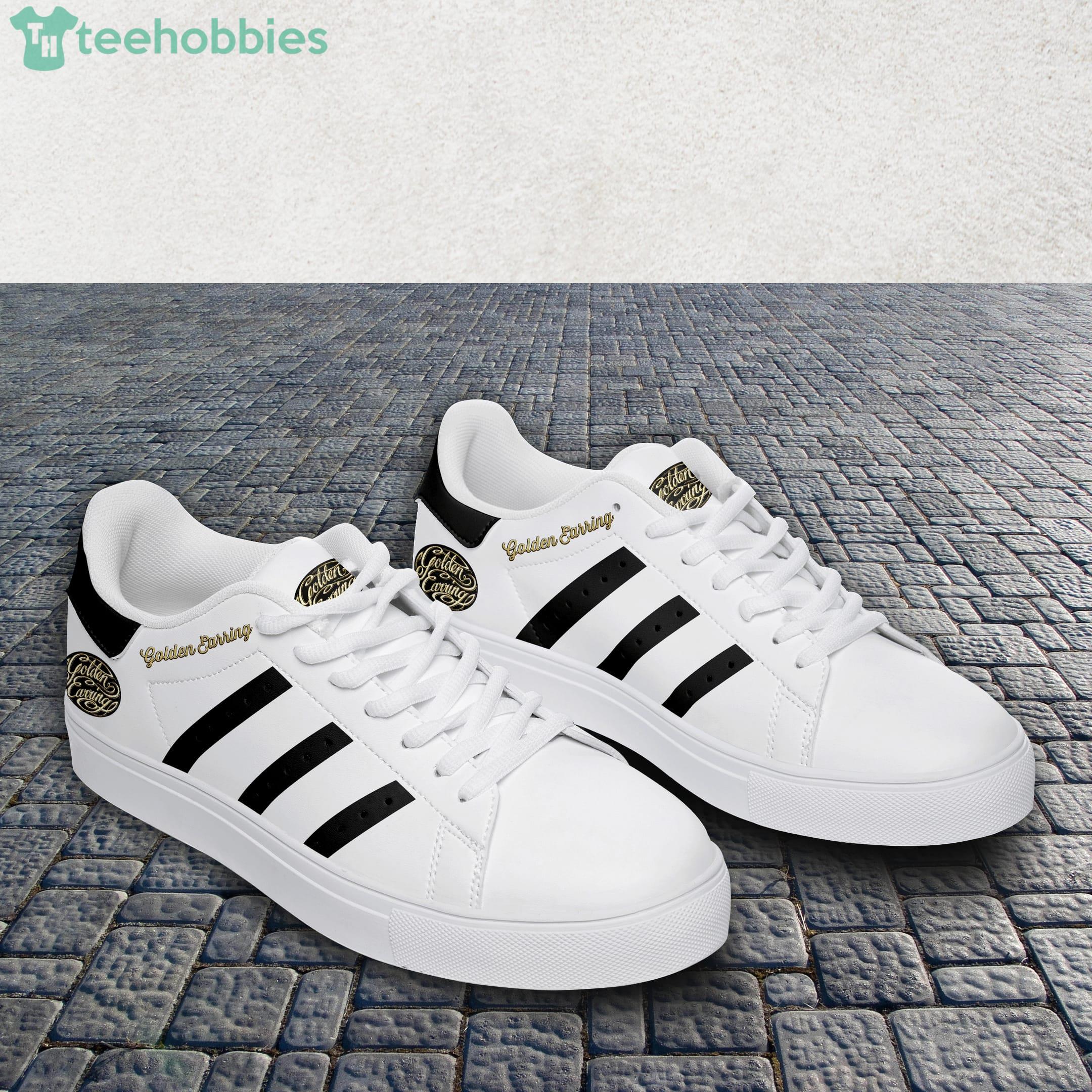 Golden Earring White Stan Smith Low Top Skate Shoes Product Photo 3 Golden Earring White Stan Smith Low Top Skate Shoes Product Photo 3