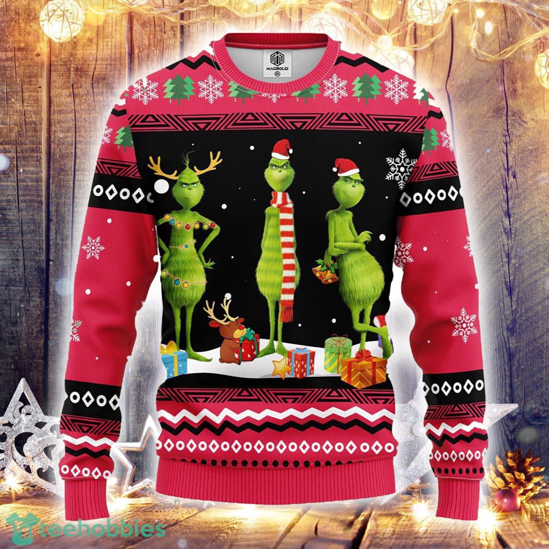 NHL Carolina Hurricanes Grinch And Scooby-Doo Funny Christmas Gift Ugly  Christmas Sweater - Freedomdesign