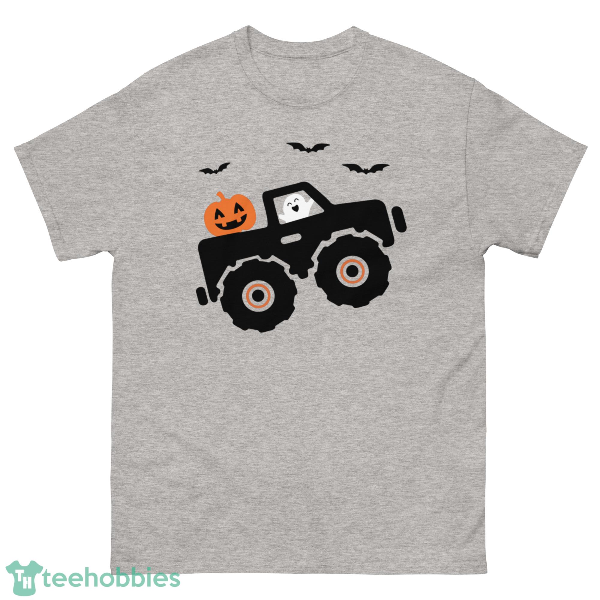 Halloween Pumpkin Ghost Monster Truck Shirt - G500 Men’s Classic T-Shirt