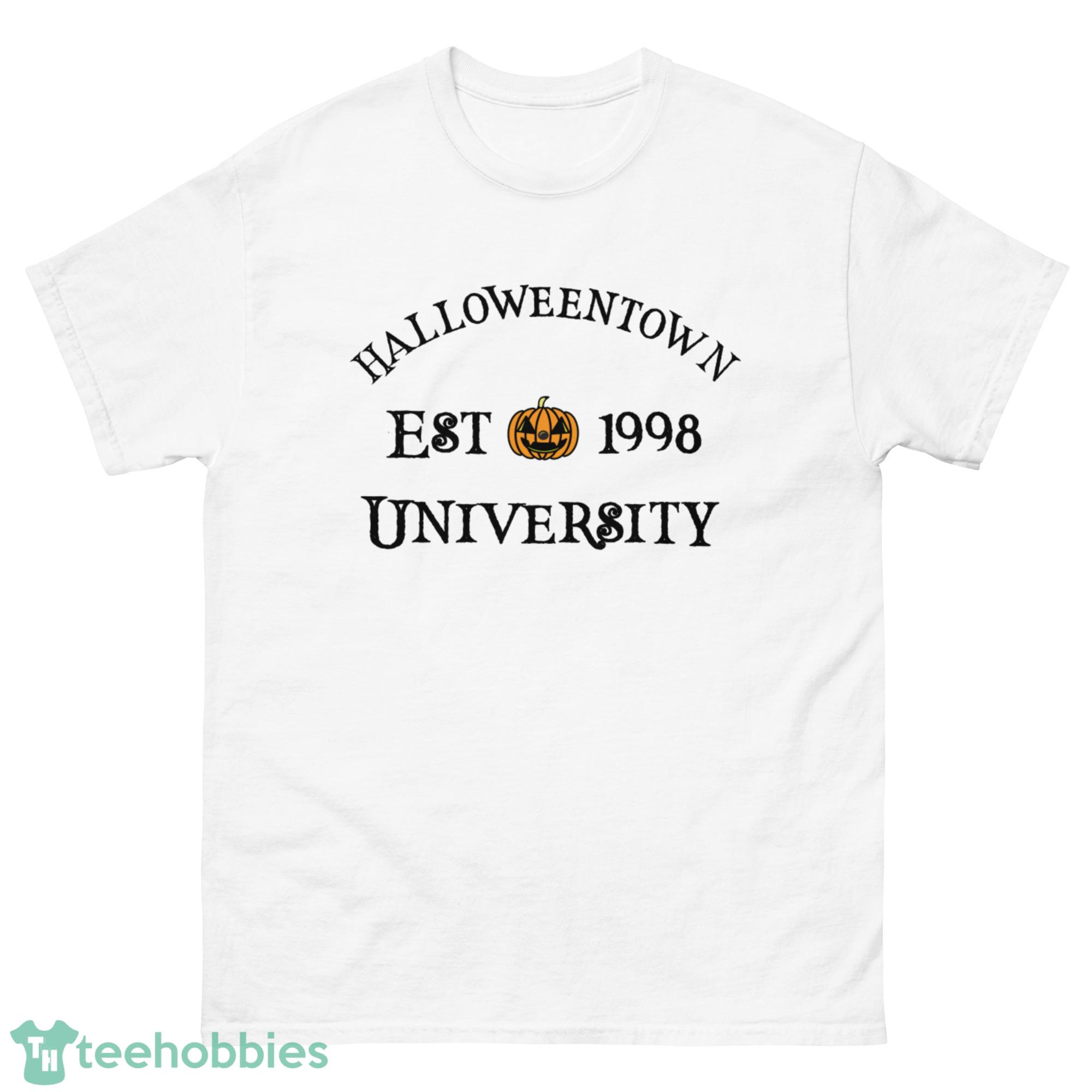 Halloweentown University Halloween Black Design Shirt - G500 Men’s Classic T-Shirt-1