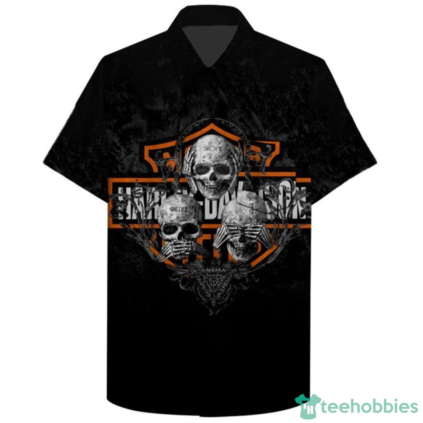 Dallas Cowboys Harley Davidson Skull Shirt - High-Quality Printed