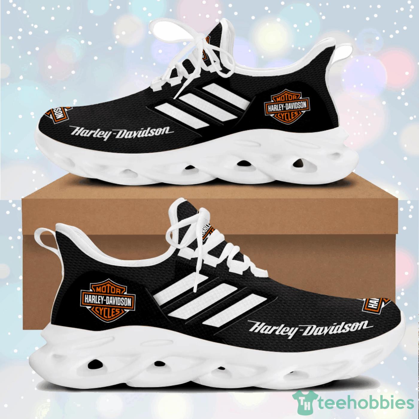 Harley Davidson White Striped Max Soul Sneaker Running Shoes Product Photo 1