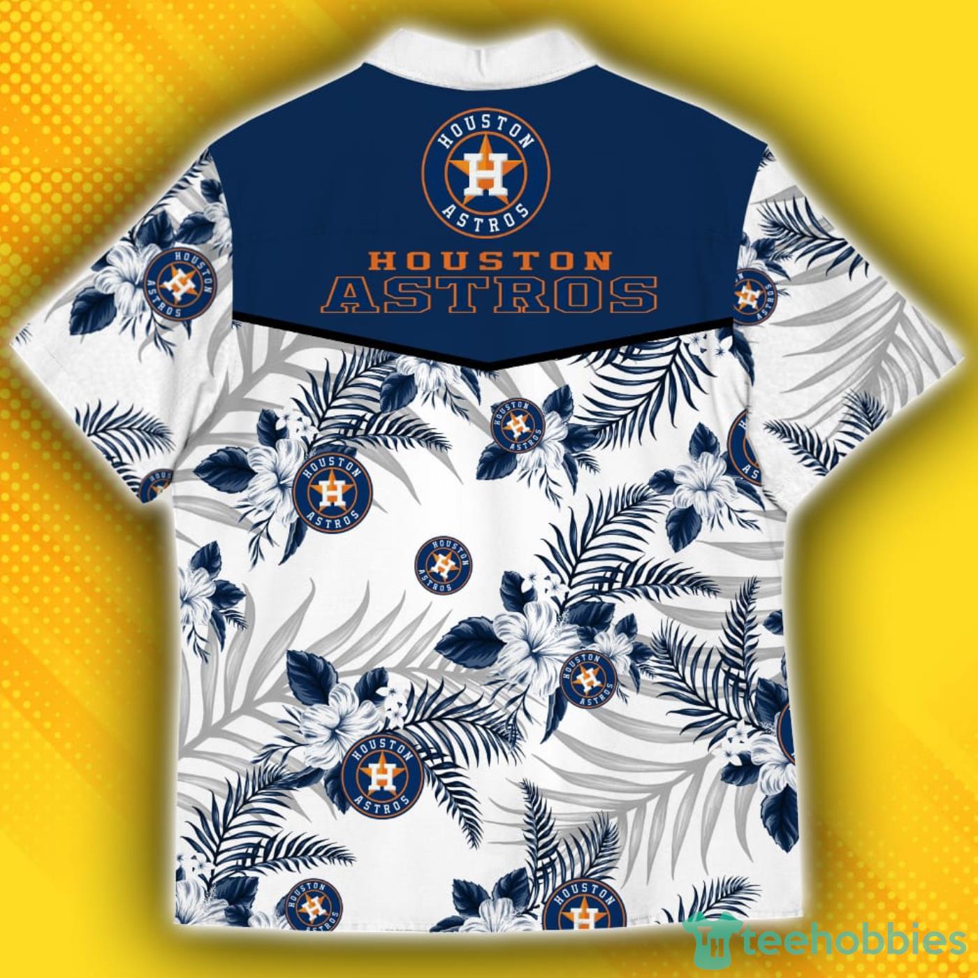 Houston Astros Sports American Hawaiian Tropical Patterns Hawaiian Shirt  For Fans