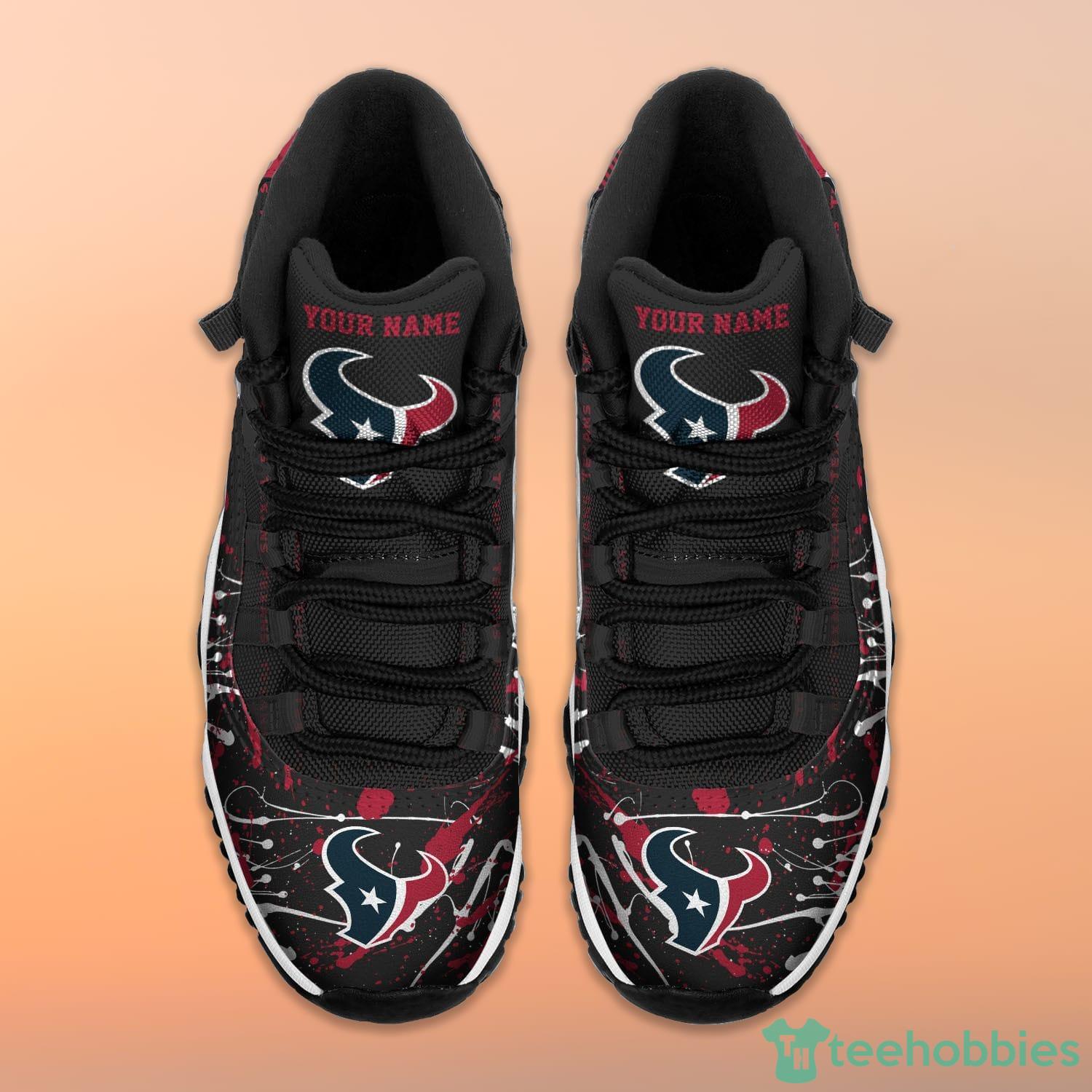 Houston Texans 3D NFL 2 Custom Name Air Jordan 11 Sneakers For Men And  Women - Banantees