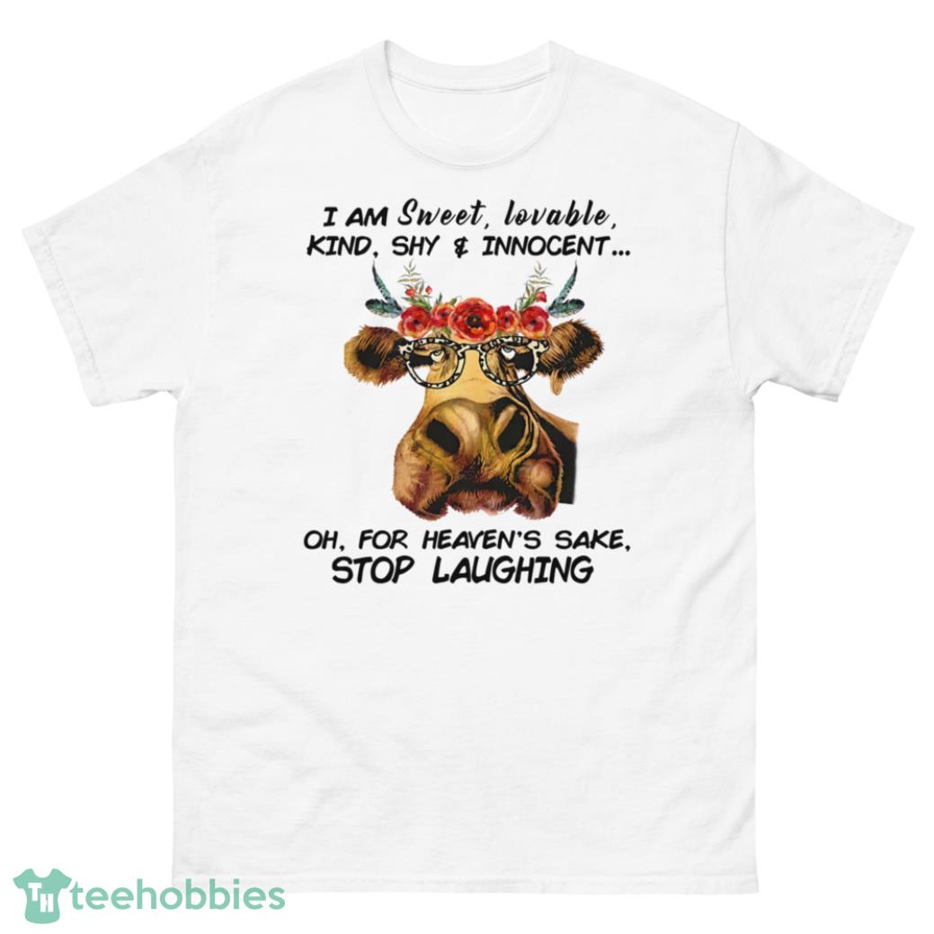 I Am Sweet Lavable Kind Shy Innocent Cow Farm Shirt - G500 Men’s Classic T-Shirt-1